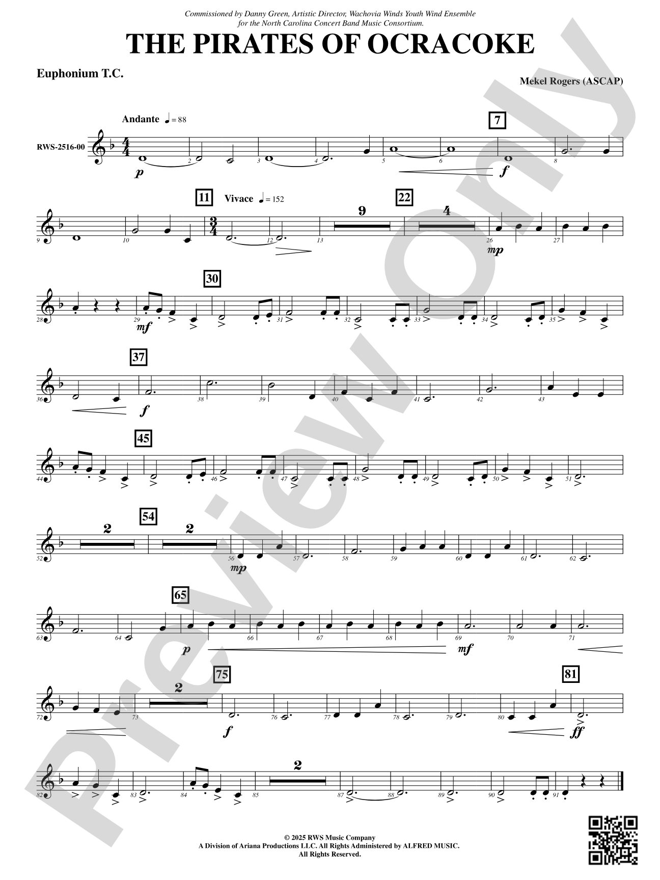 The Pirates Of Ocracoke: Euphonium T.C.