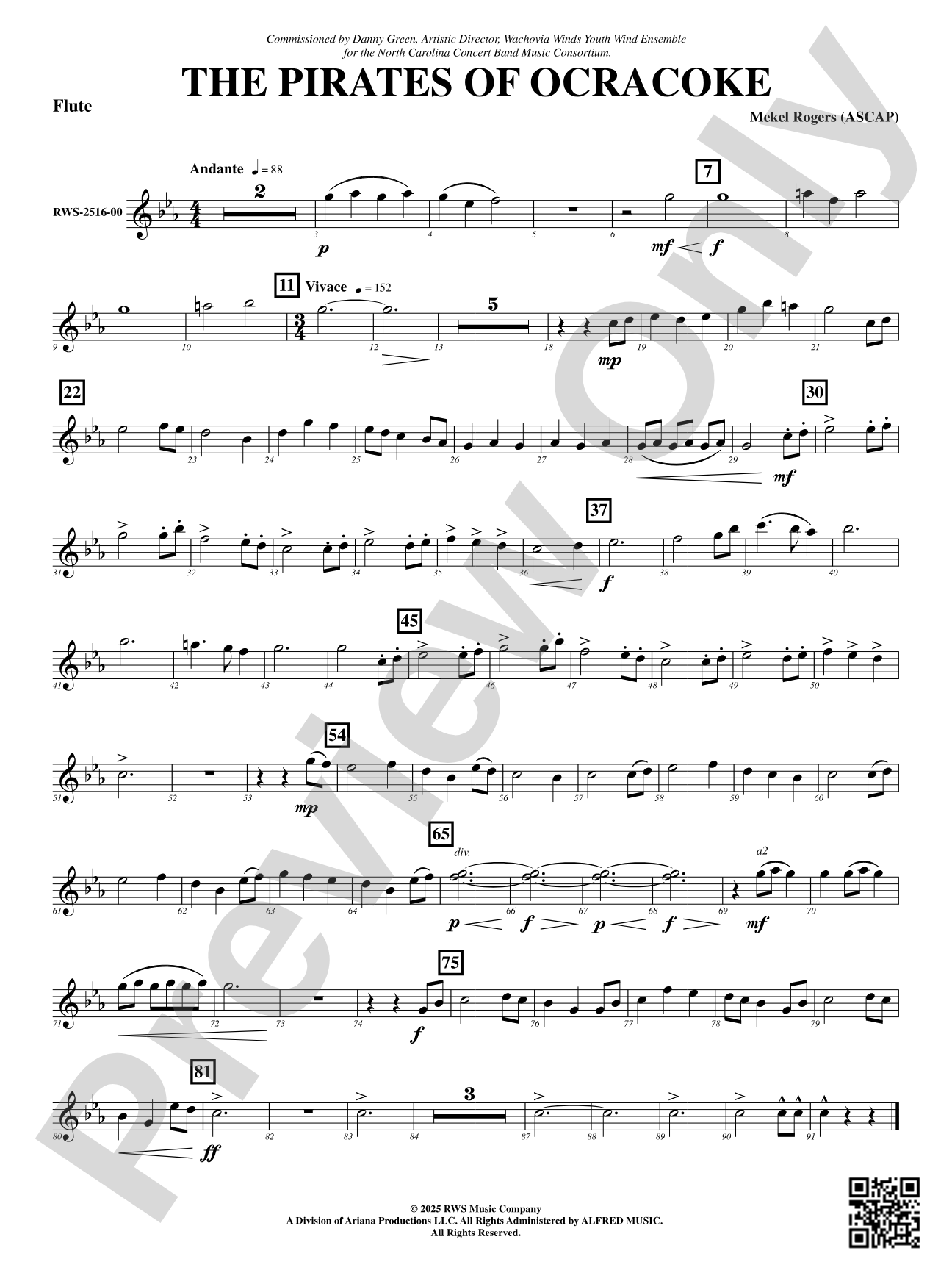 The Pirates Of Ocracoke: Flute