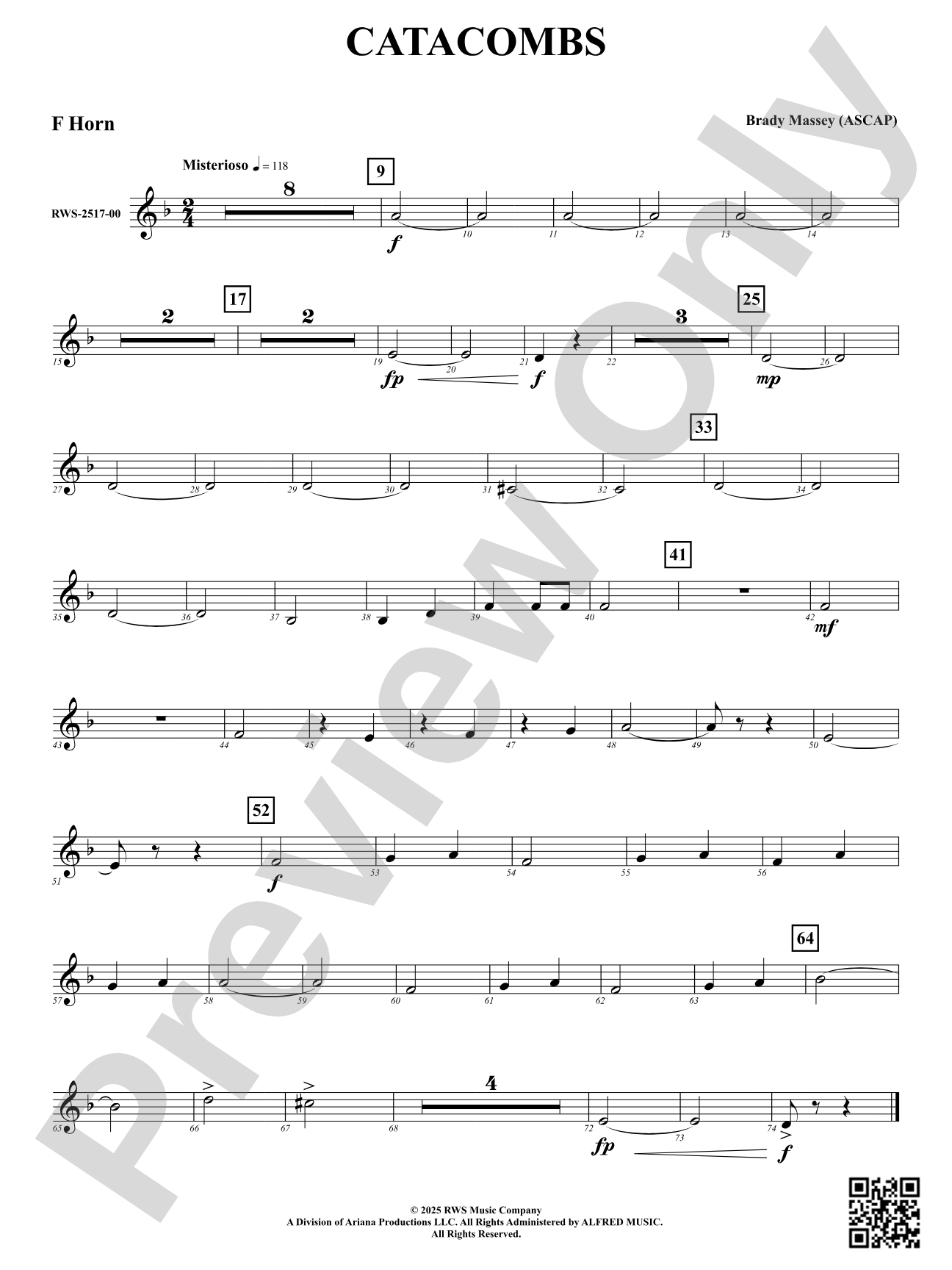Catacombs: F Horn