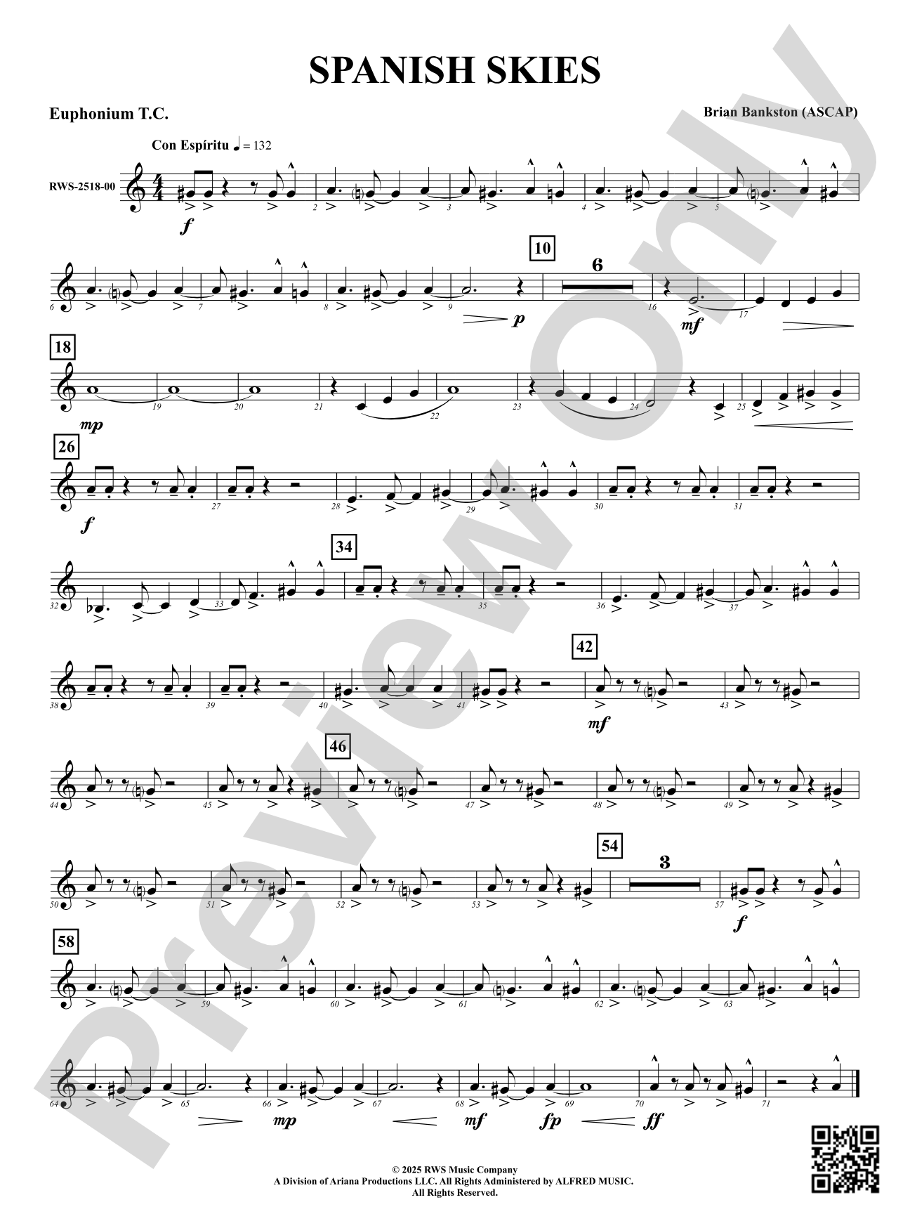 Spanish Skies: Euphonium T.C.