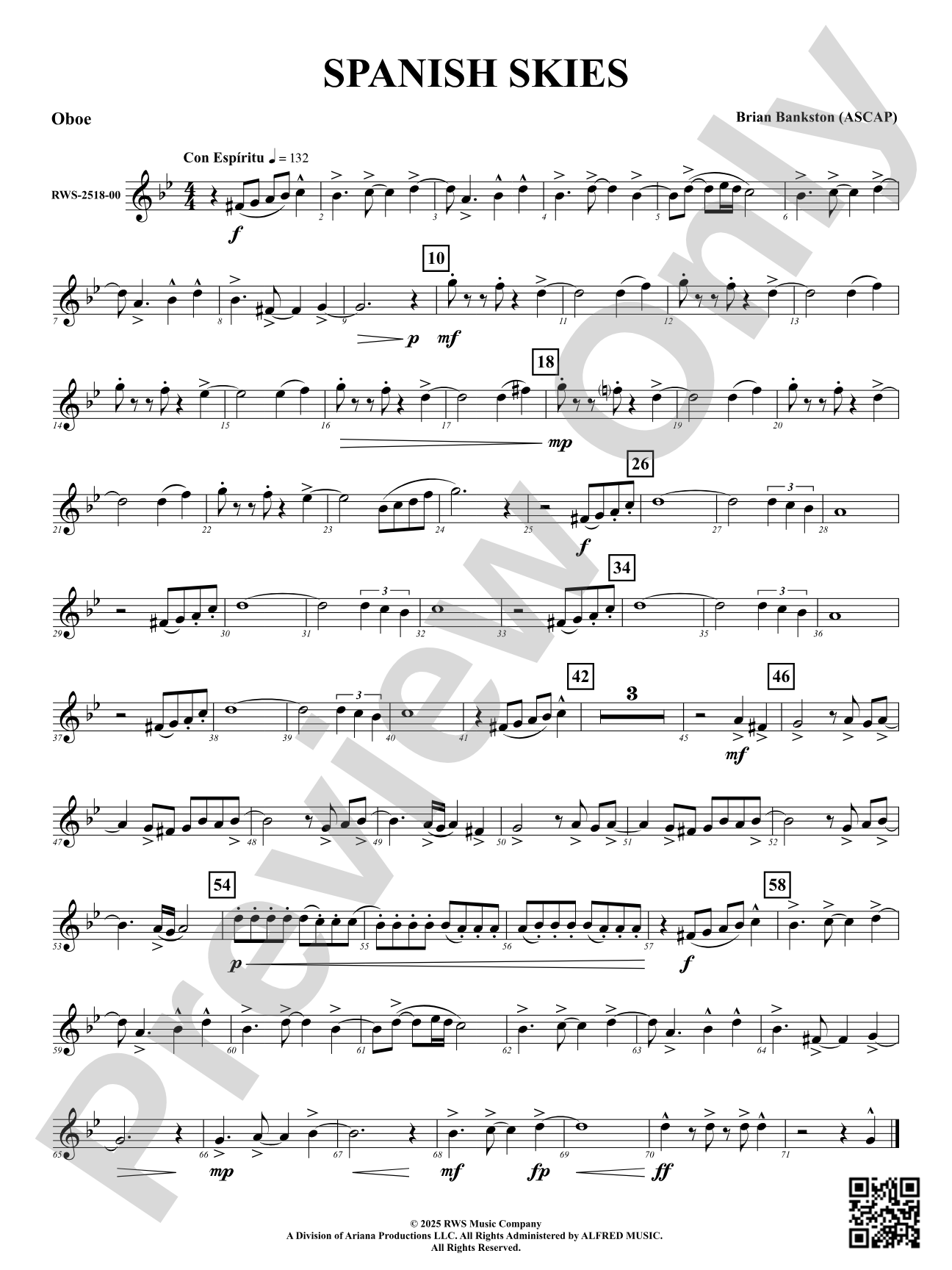 Spanish Skies: Oboe