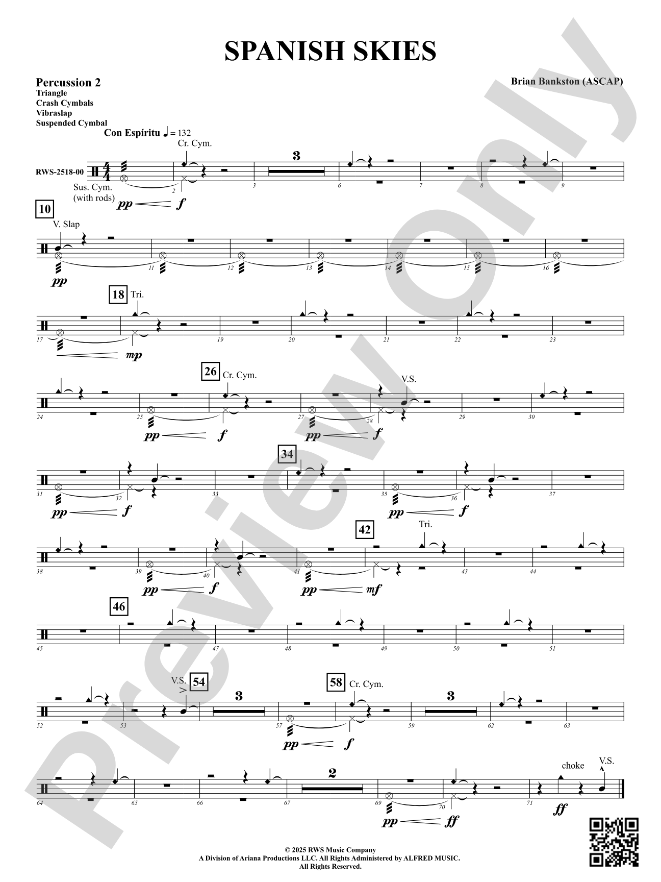 Spanish Skies: 2nd Percussion