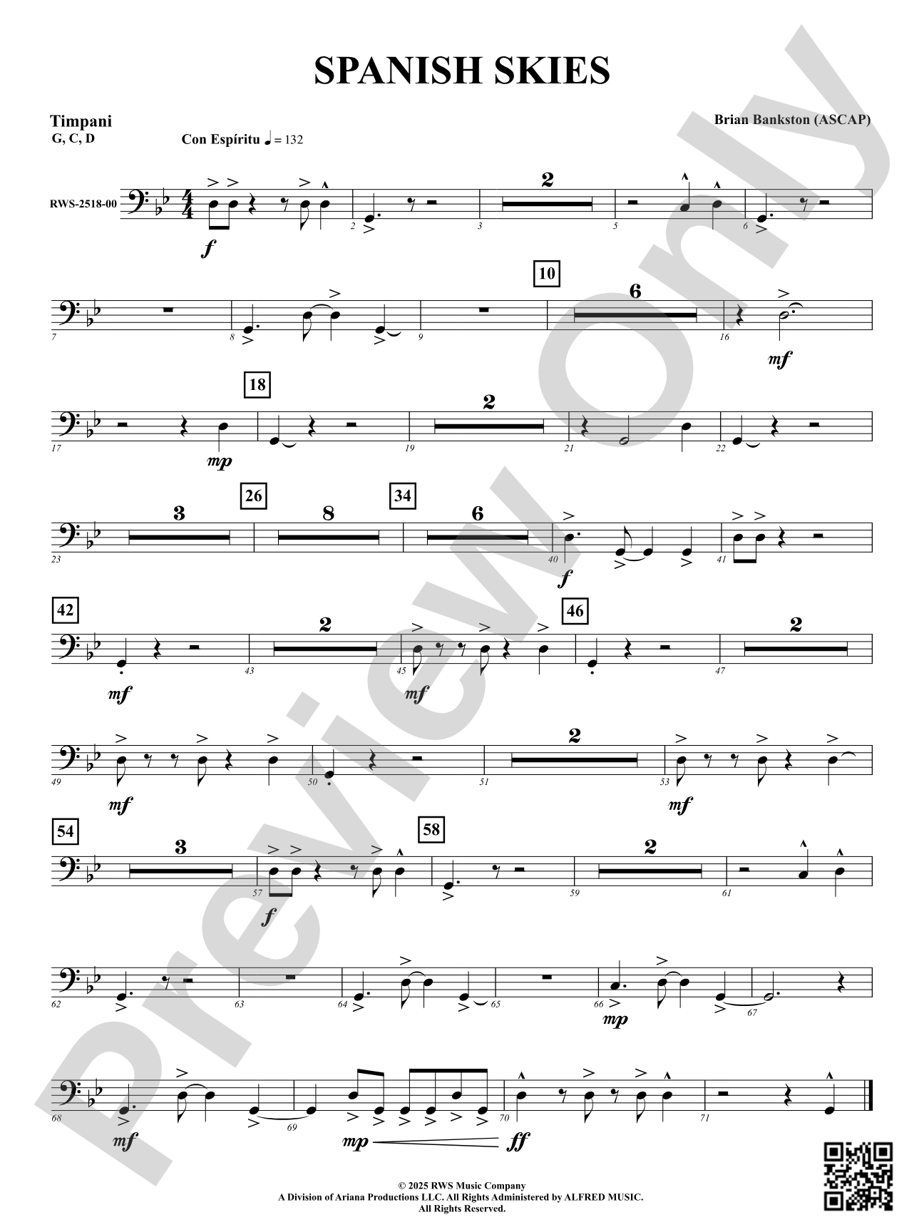 Spanish Skies: Timpani
