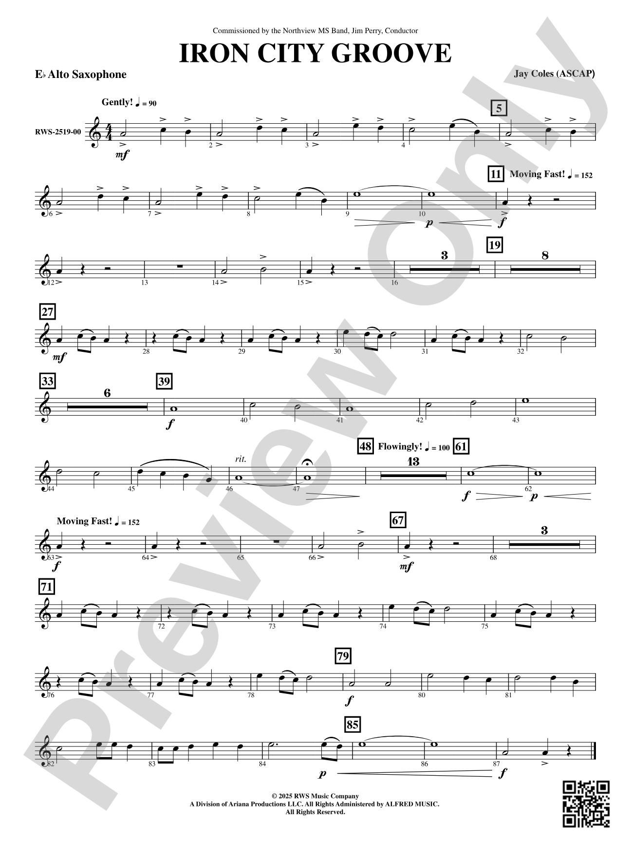 Iron City Groove: E-flat Alto Saxophone