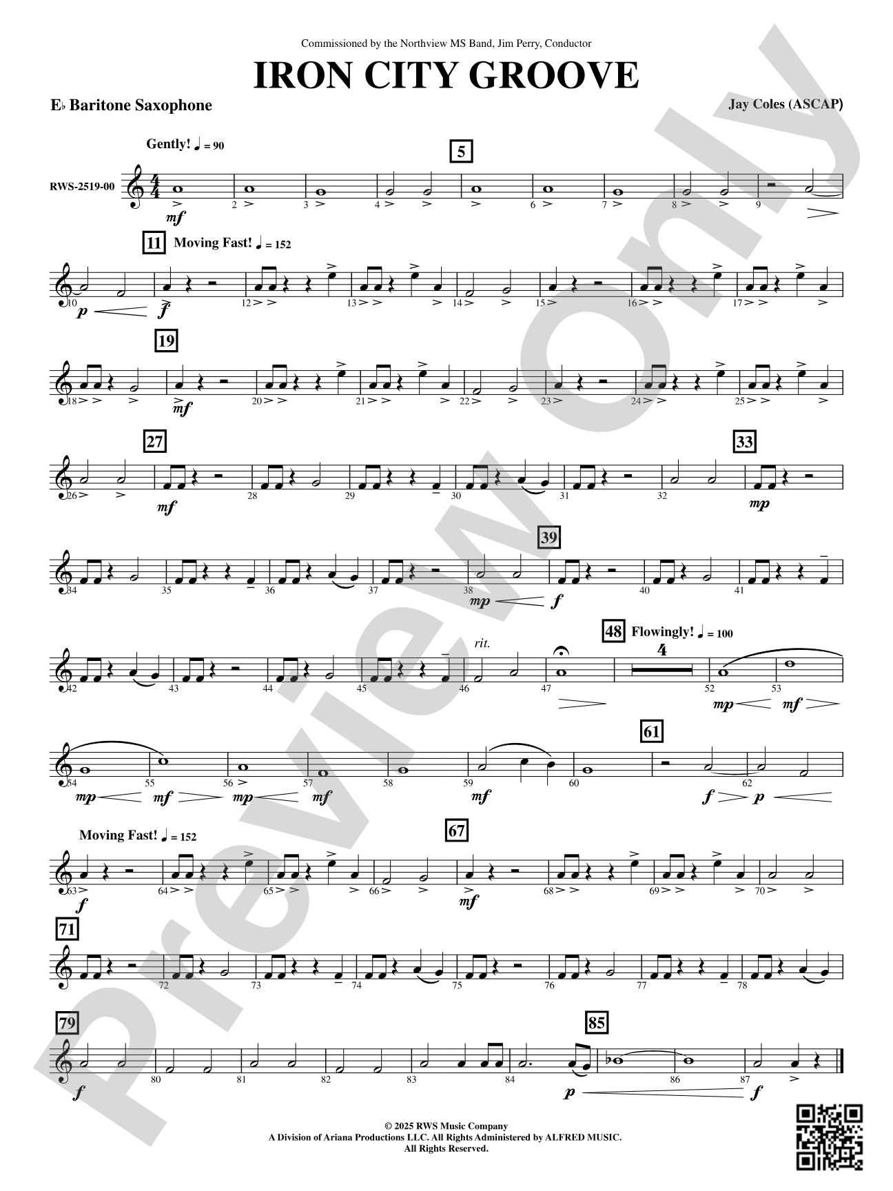 Iron City Groove: E-flat Baritone Saxophone