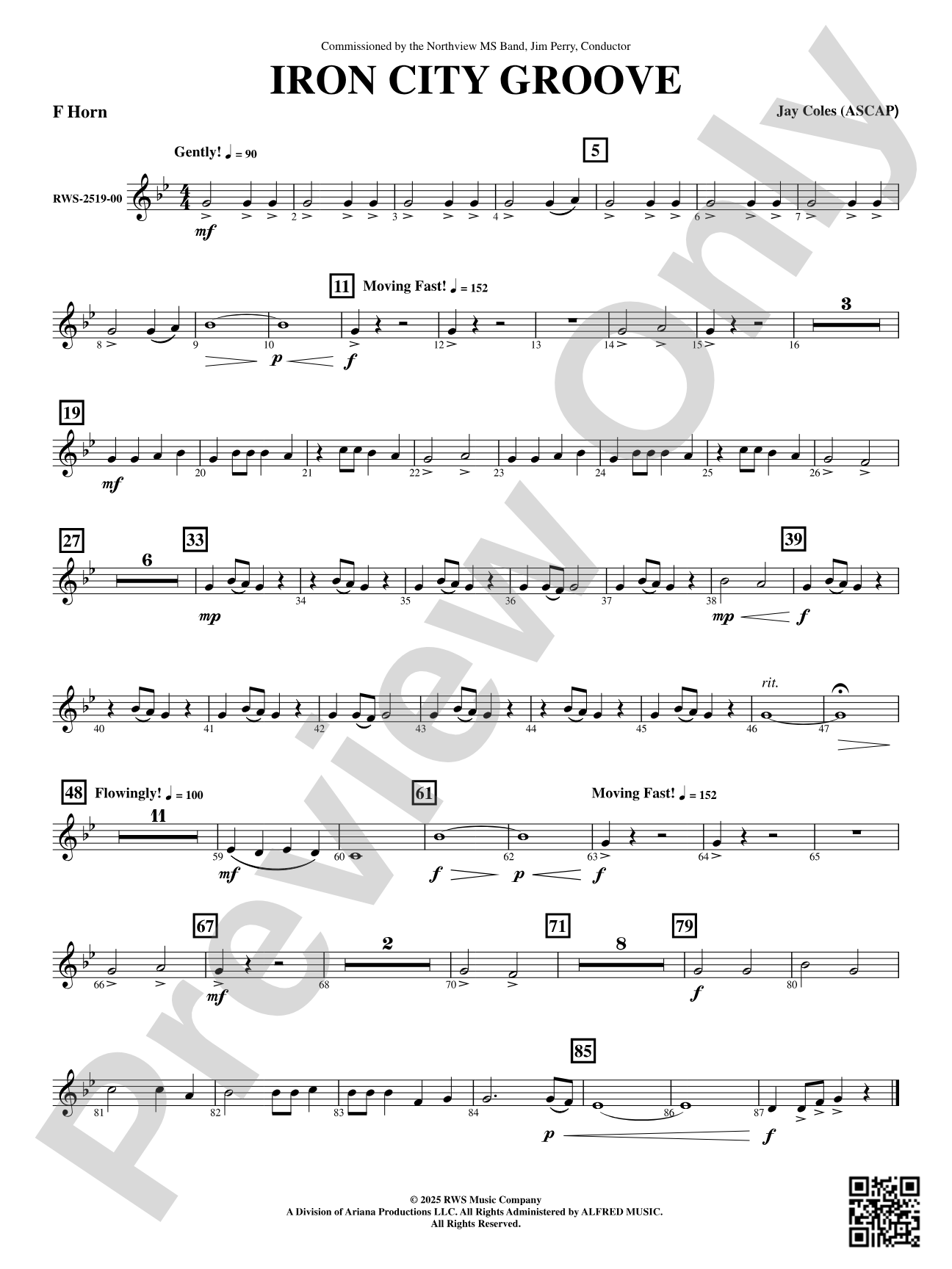 Iron City Groove: F Horn