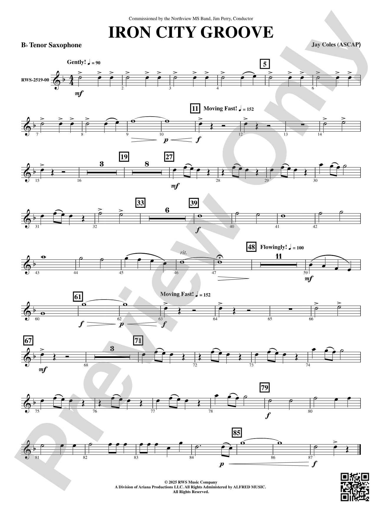 Iron City Groove: B-flat Tenor Saxophone
