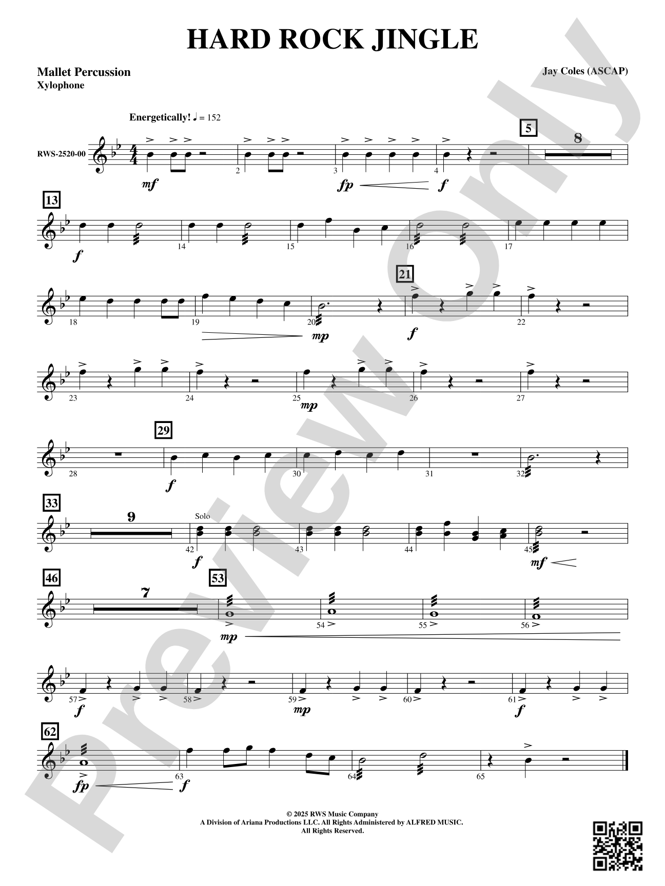 Hard Rock Jingle: Mallet Percussion