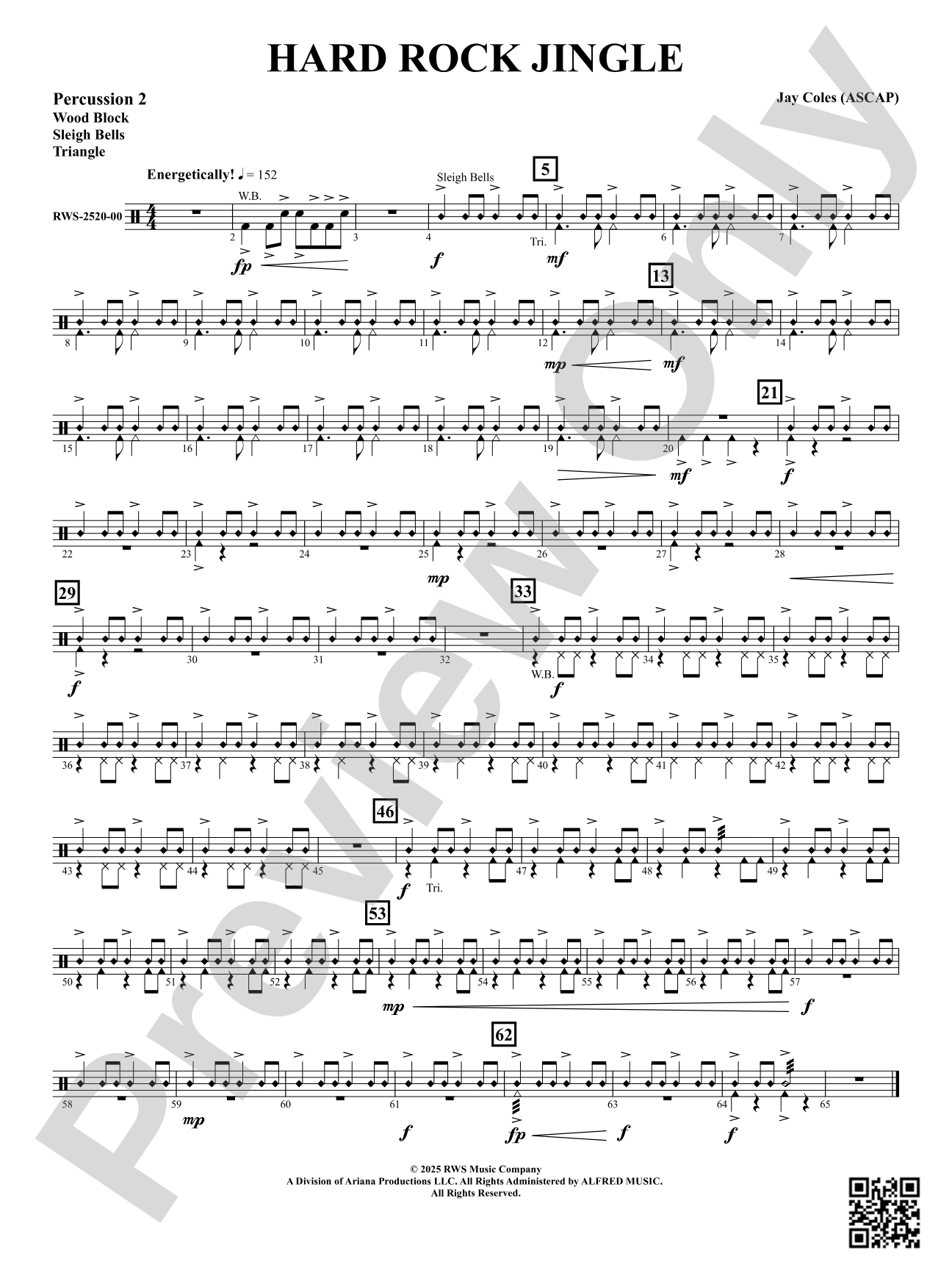 Hard Rock Jingle: 2nd Percussion