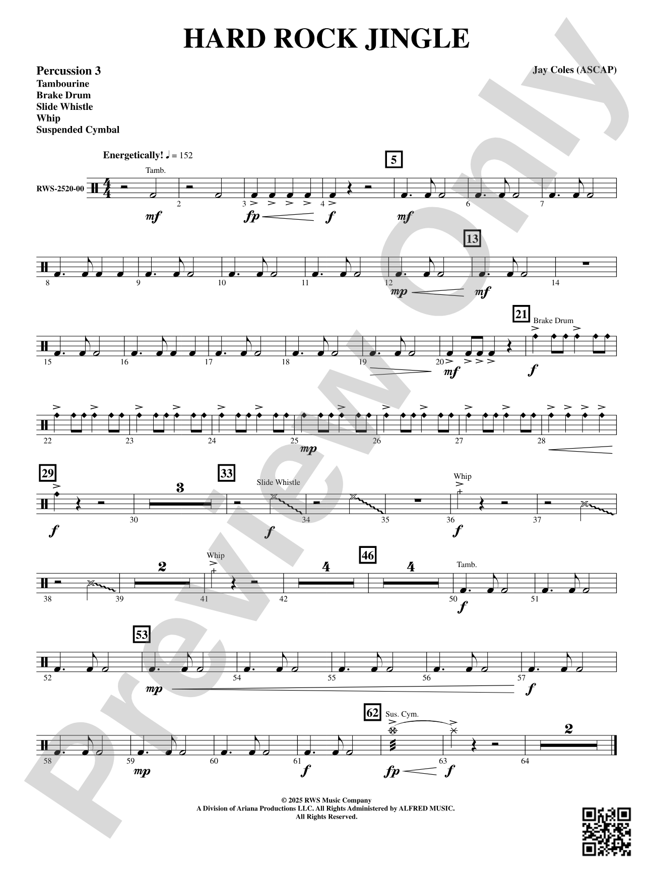 Hard Rock Jingle: 3rd Percussion