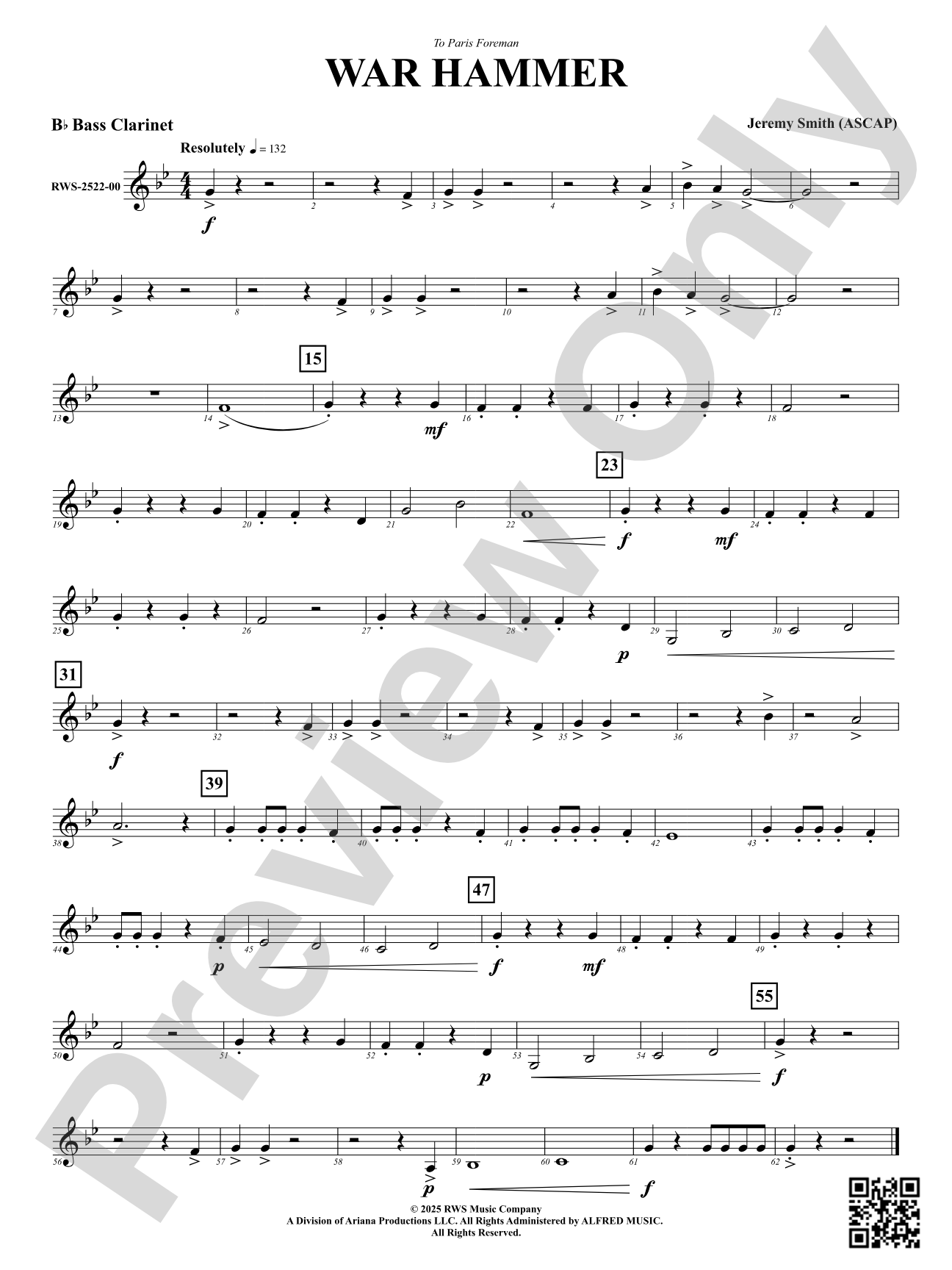 War Hammer: B-flat Bass Clarinet