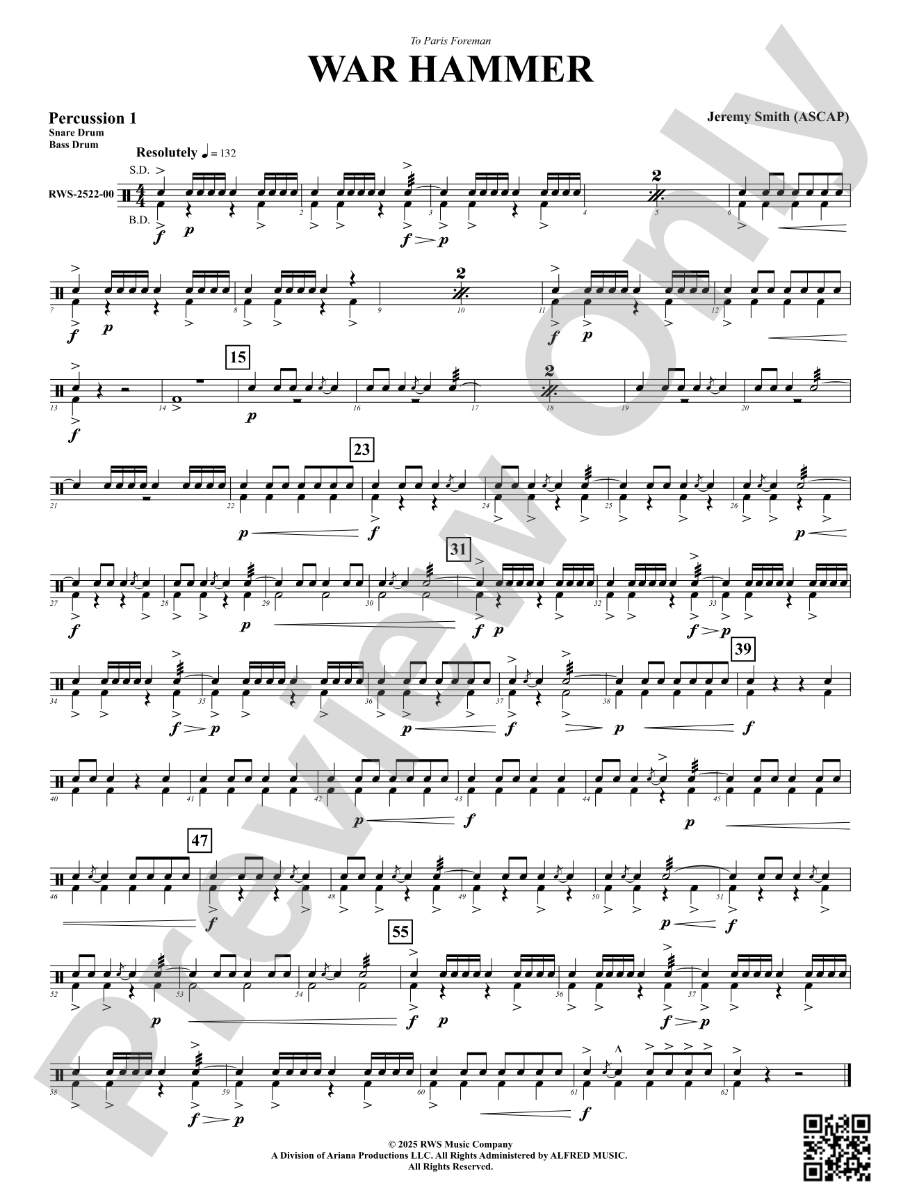 War Hammer: 1st Percussion
