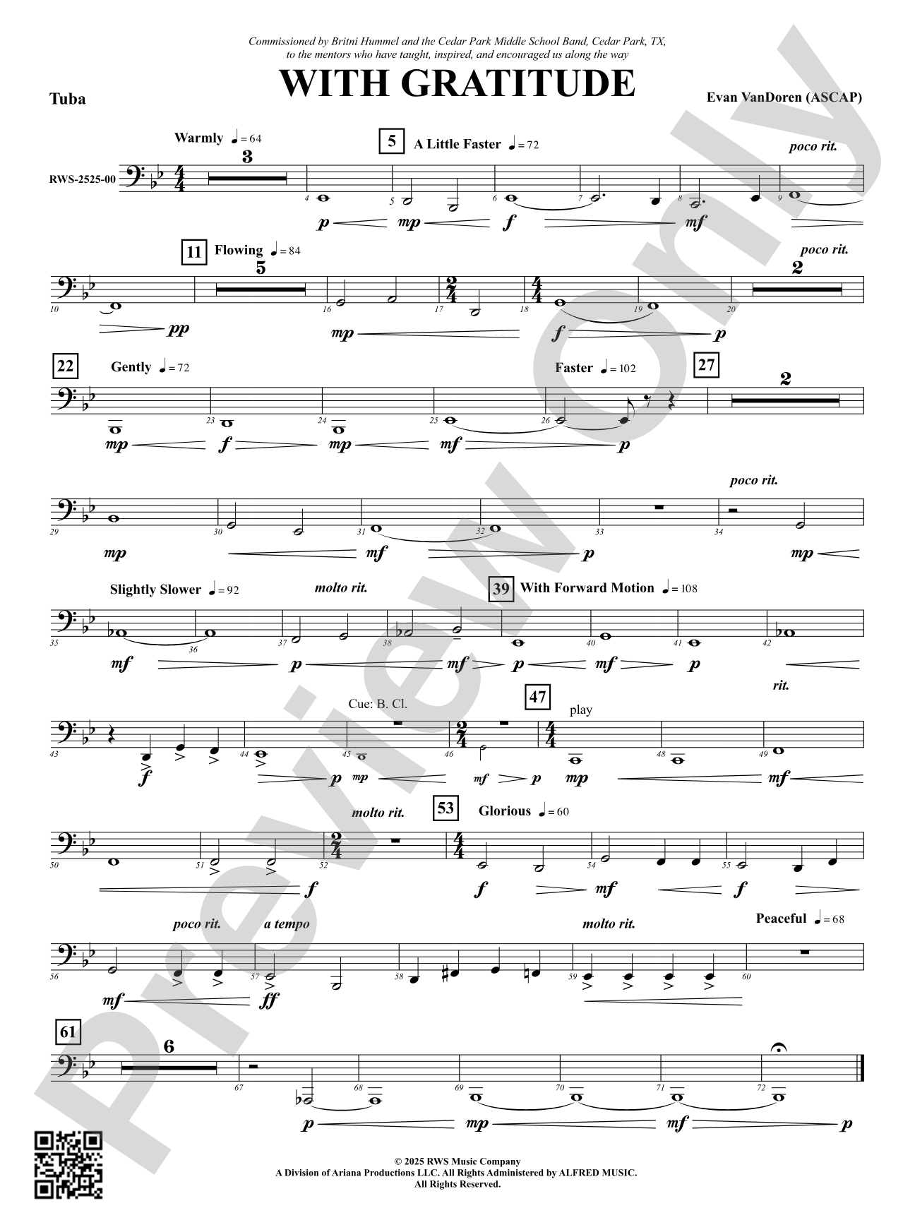 With Gratitude: Tuba