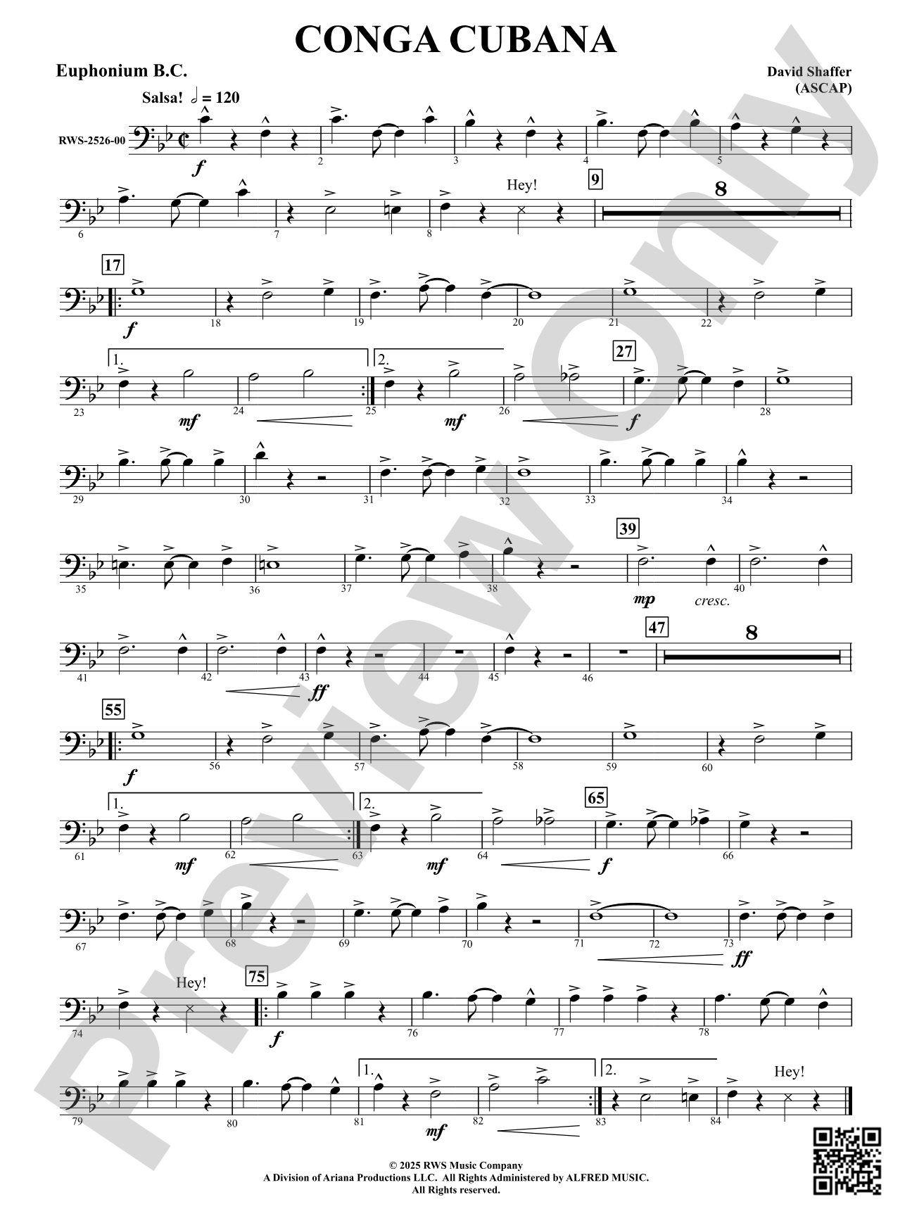 Conga Cubana: Euphonium B.C.