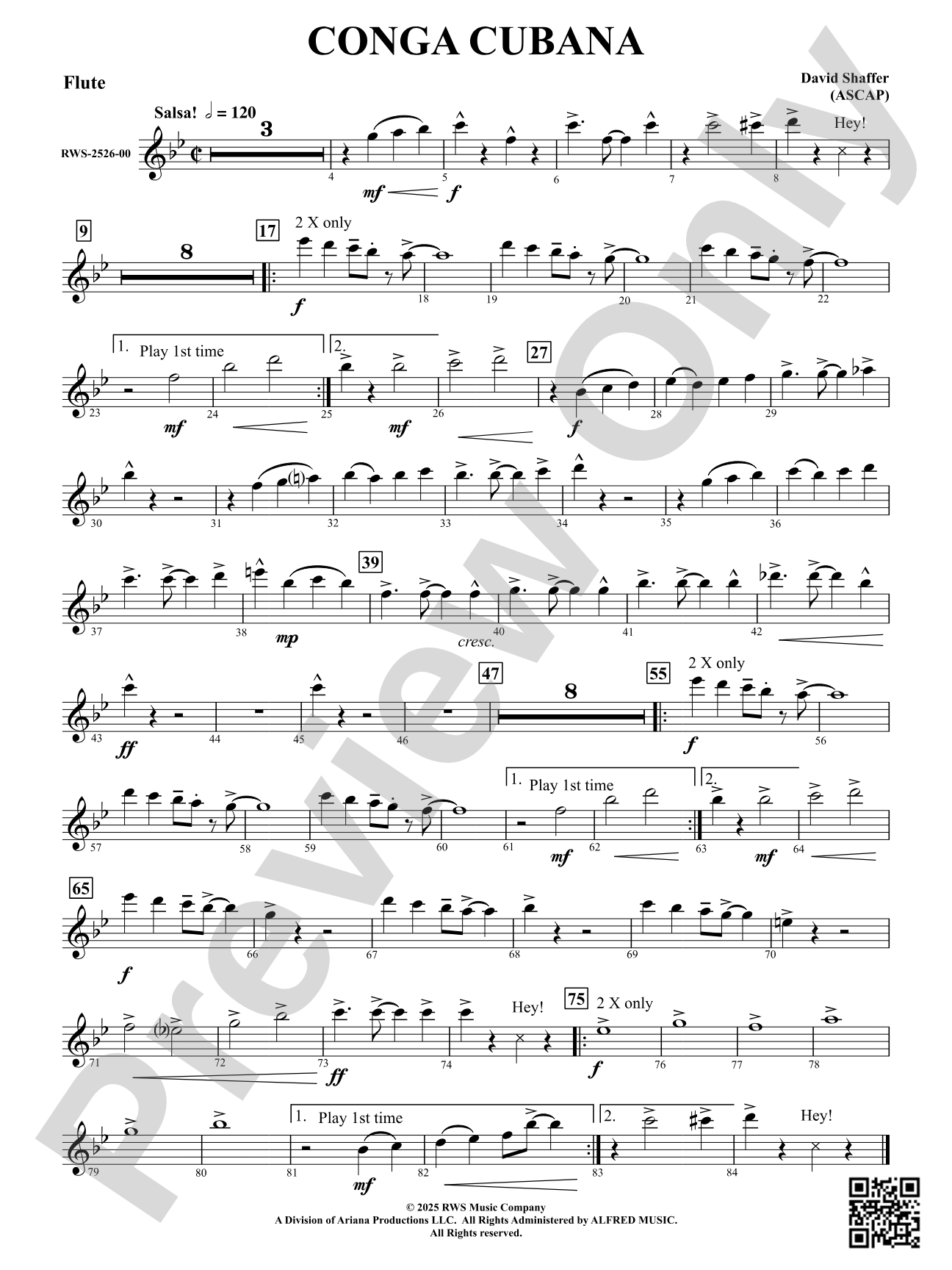 Conga Cubana: Flute