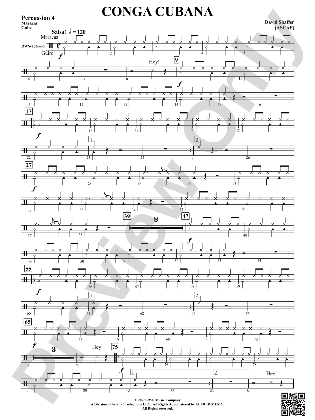 Conga Cubana: 4th Percussion