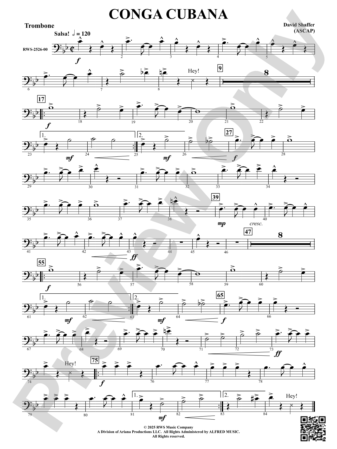 Conga Cubana: Trombone