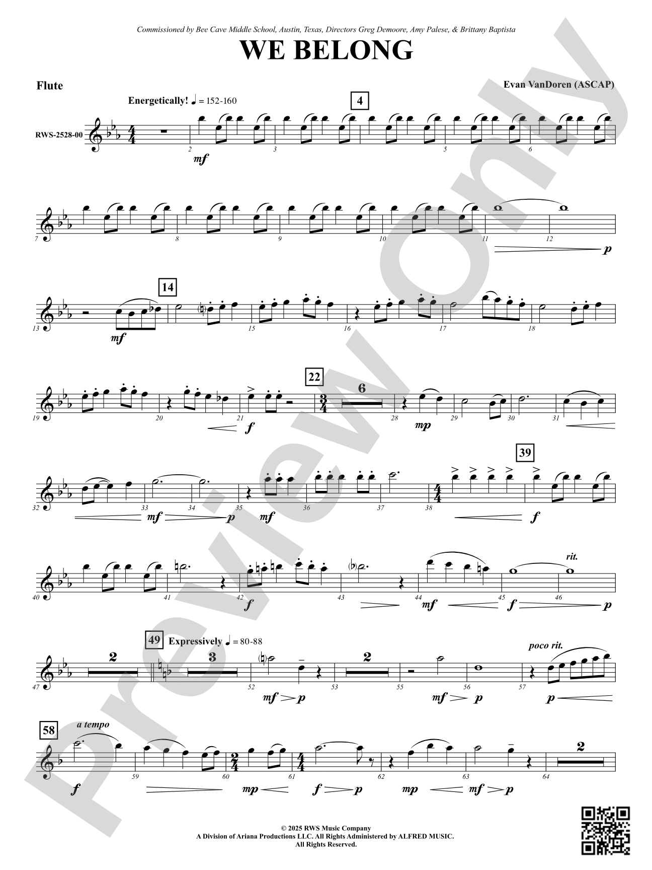 We Belong: Flute