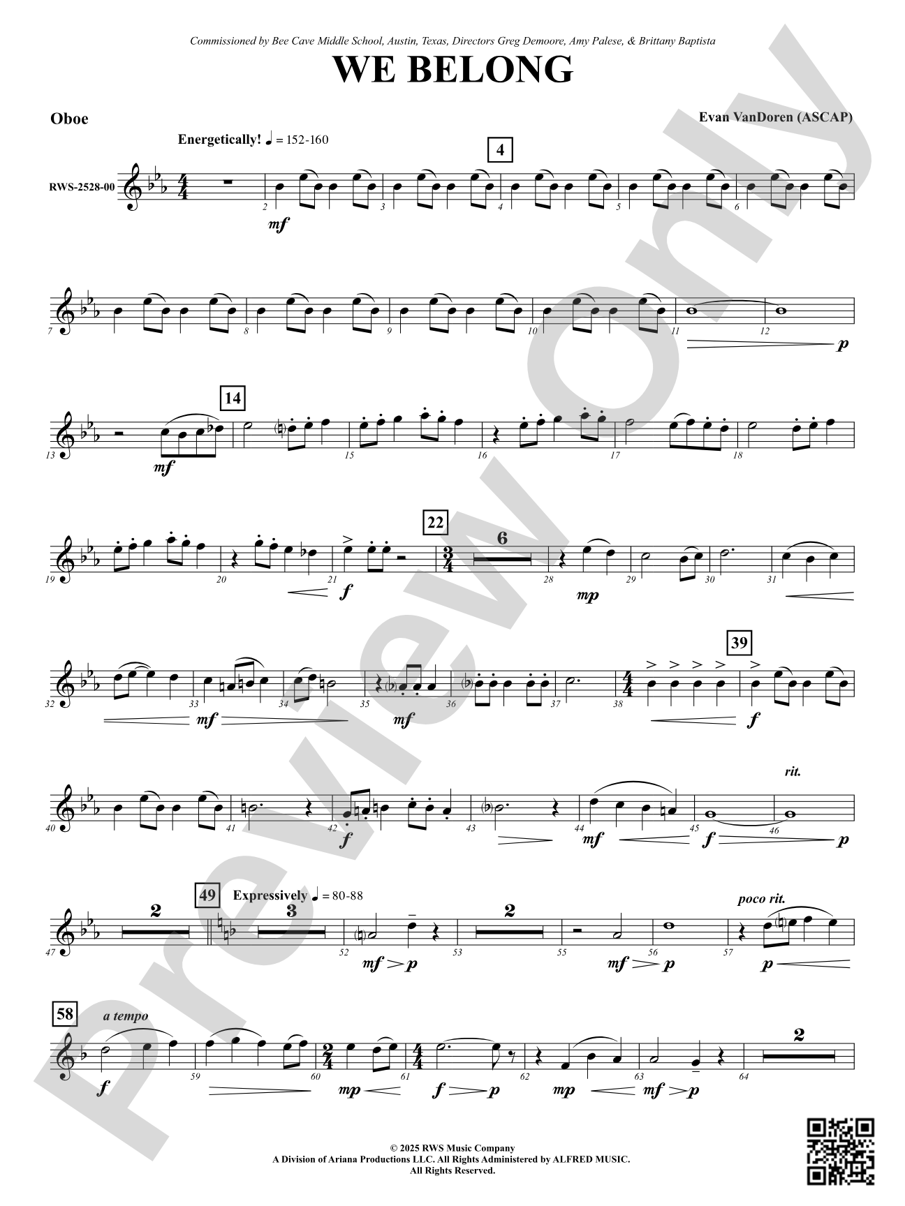 We Belong: Oboe
