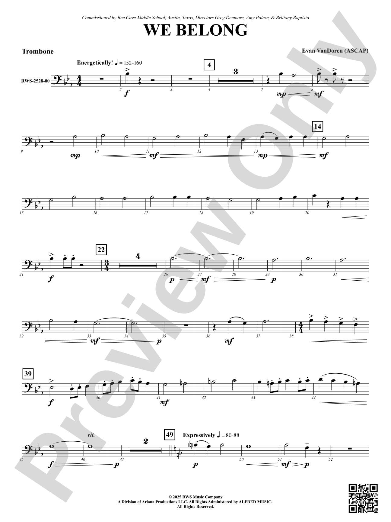 We Belong: Trombone