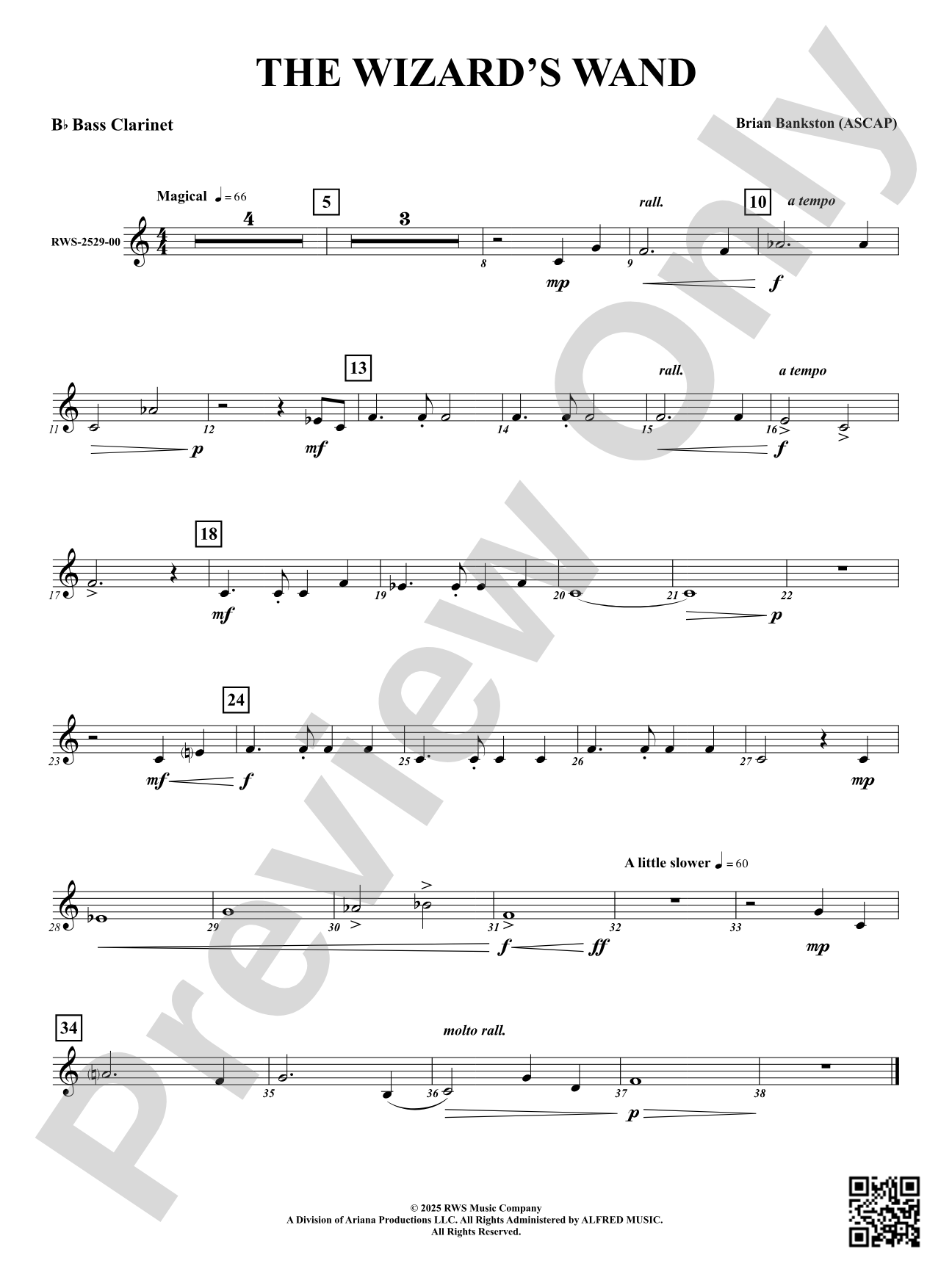 The Wizard's Wand: B-flat Bass Clarinet