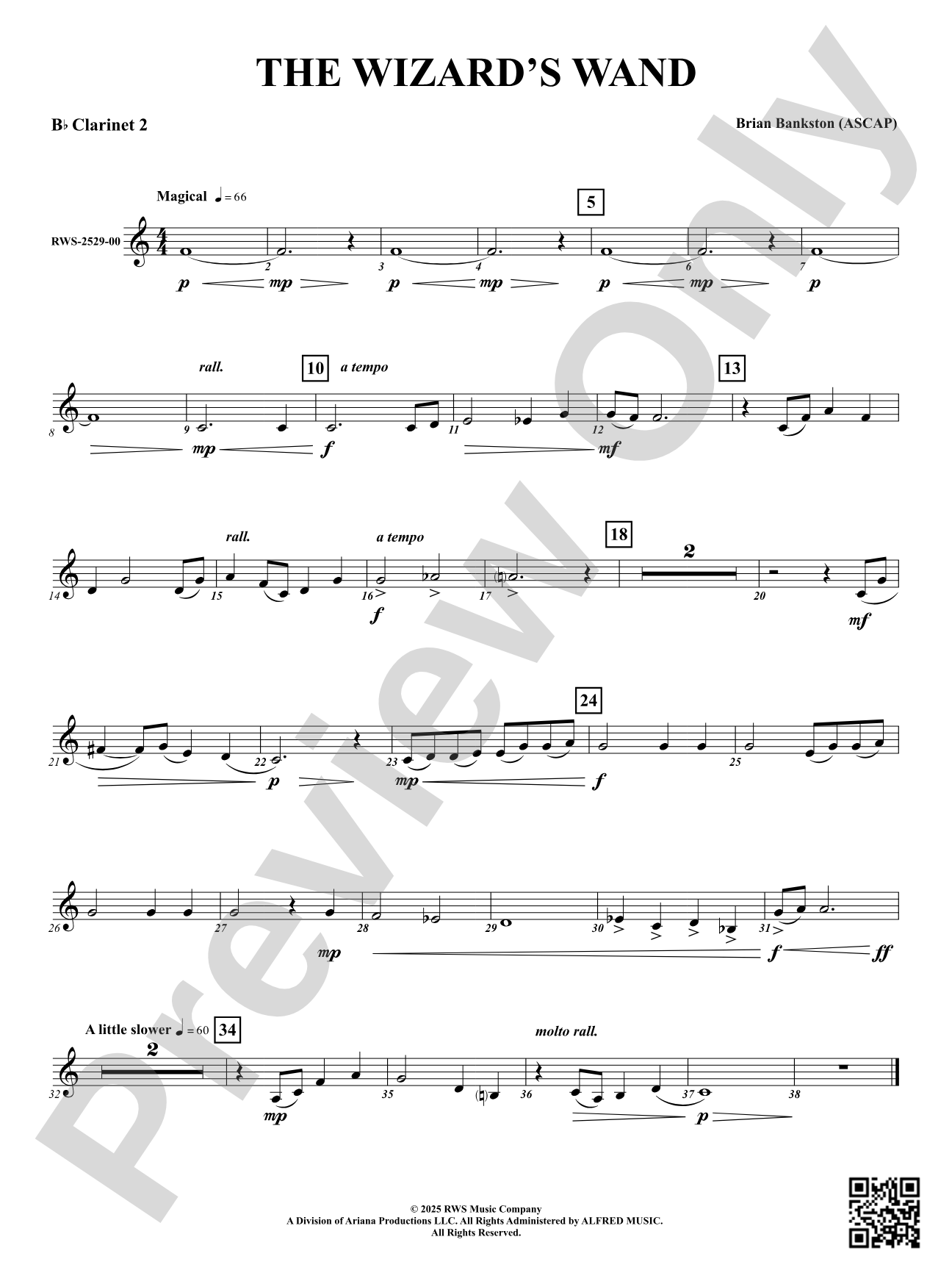 The Wizard's Wand: 2nd B-flat Clarinet