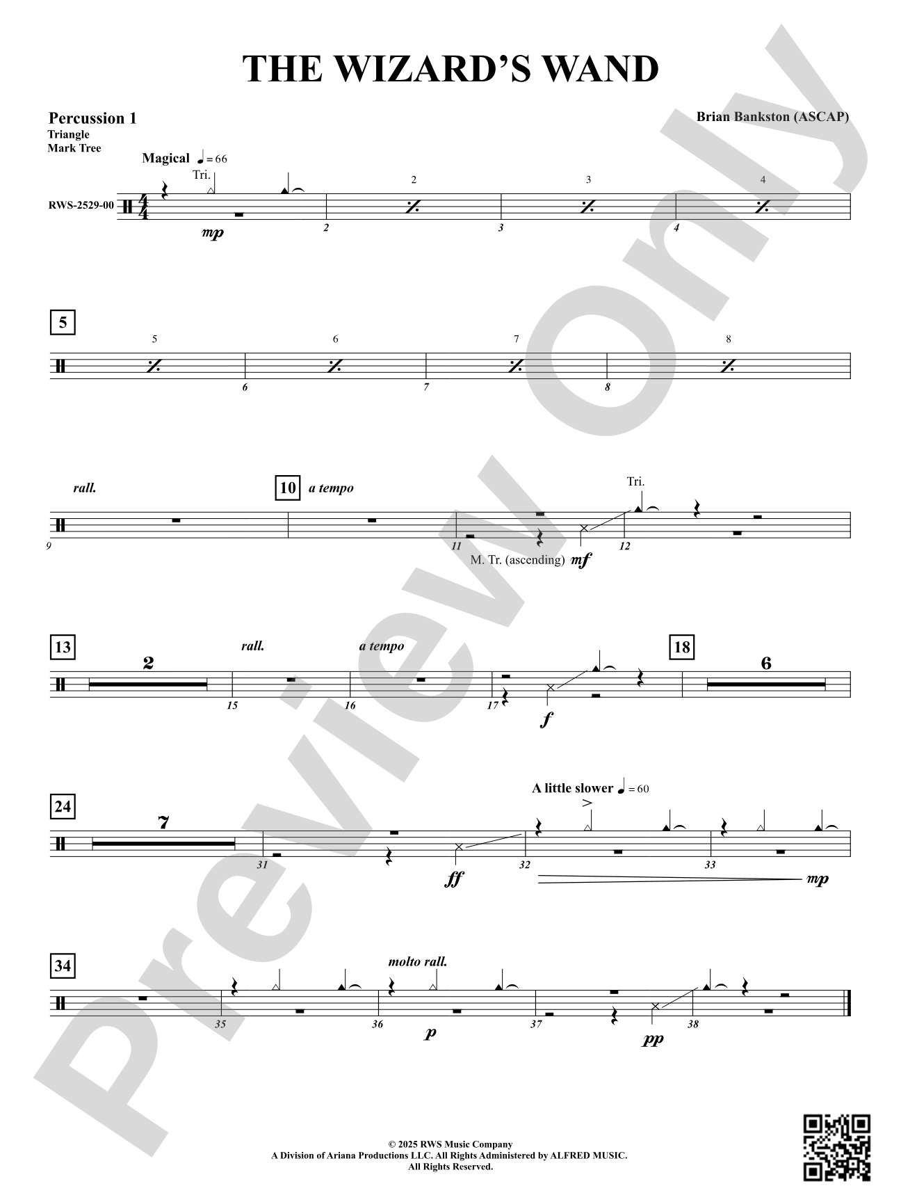 The Wizard's Wand: 1st Percussion