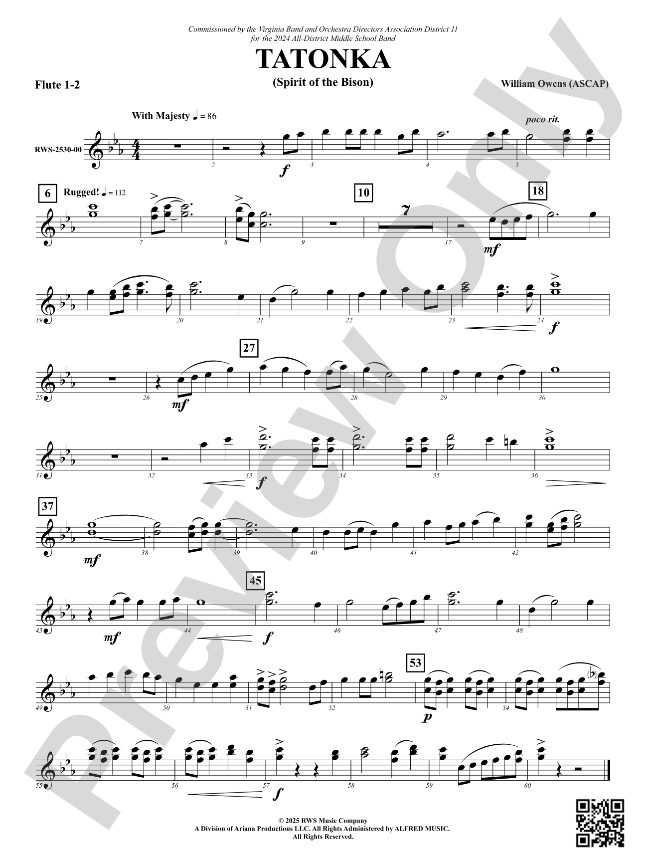 Tatonka (Spirit of the Bison): 1st & 2nd Flute