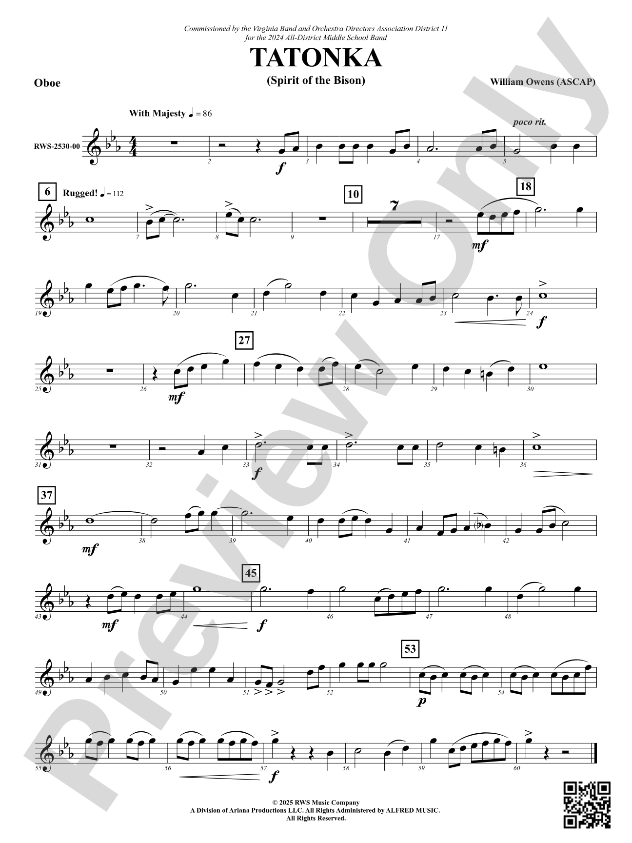 Tatonka (Spirit of the Bison): Oboe