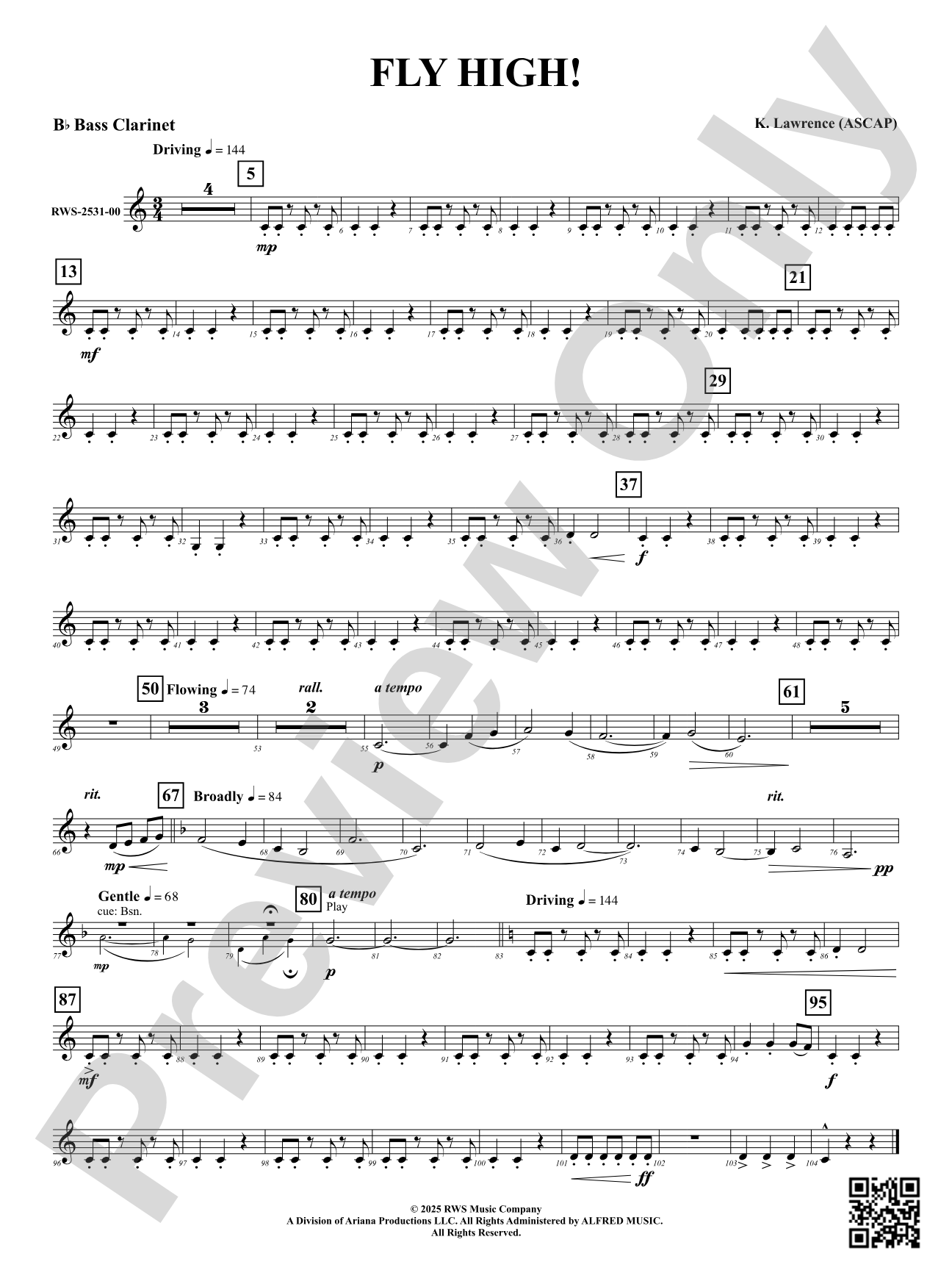 Fly High!: B-flat Bass Clarinet
