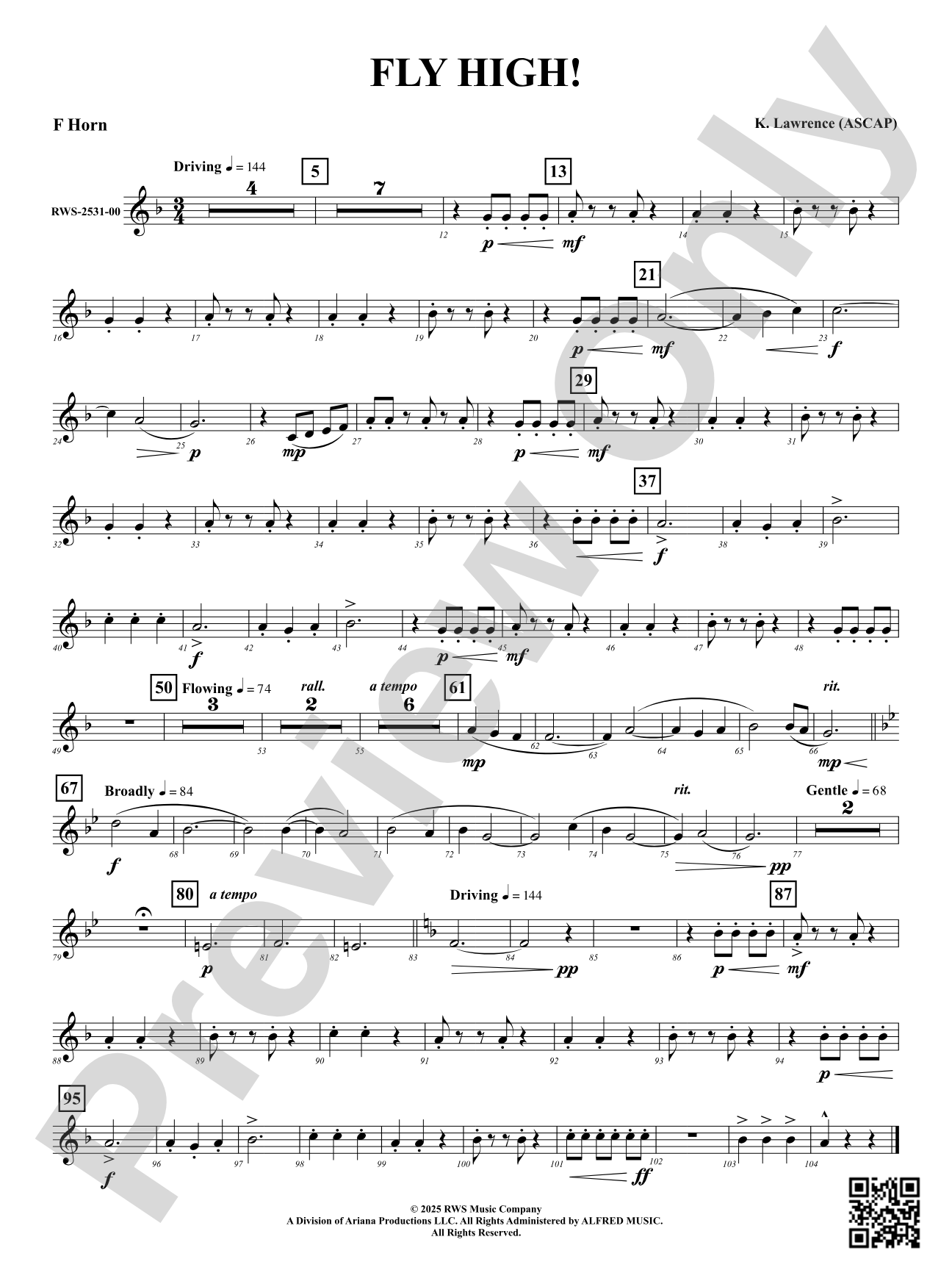 Fly High!: F Horn