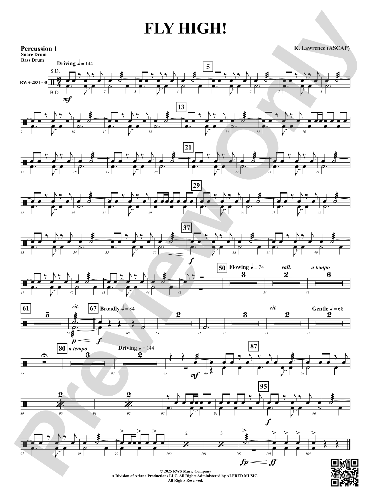 Fly High!: 1st Percussion