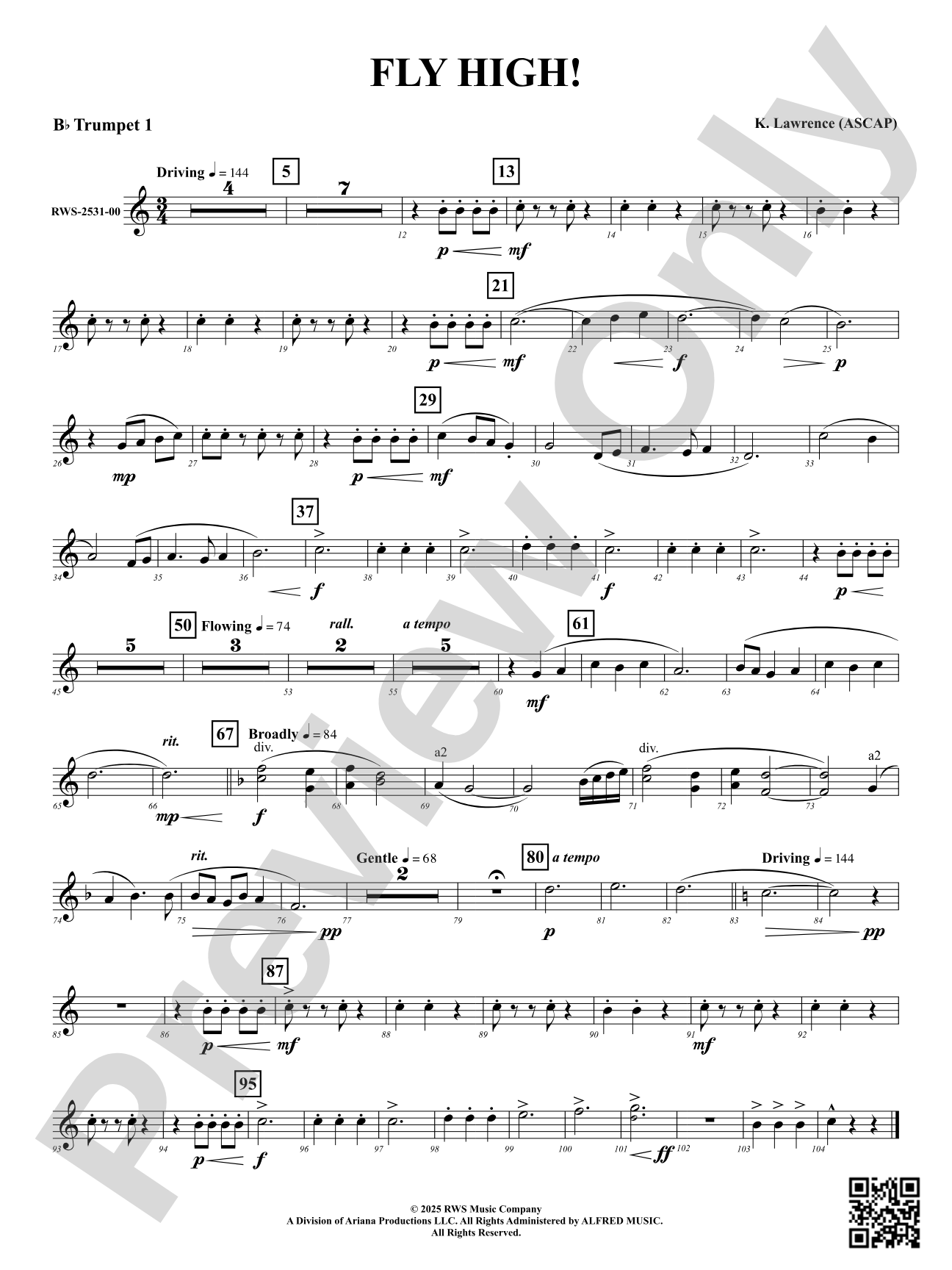 Fly High!: 1st B-flat Trumpet