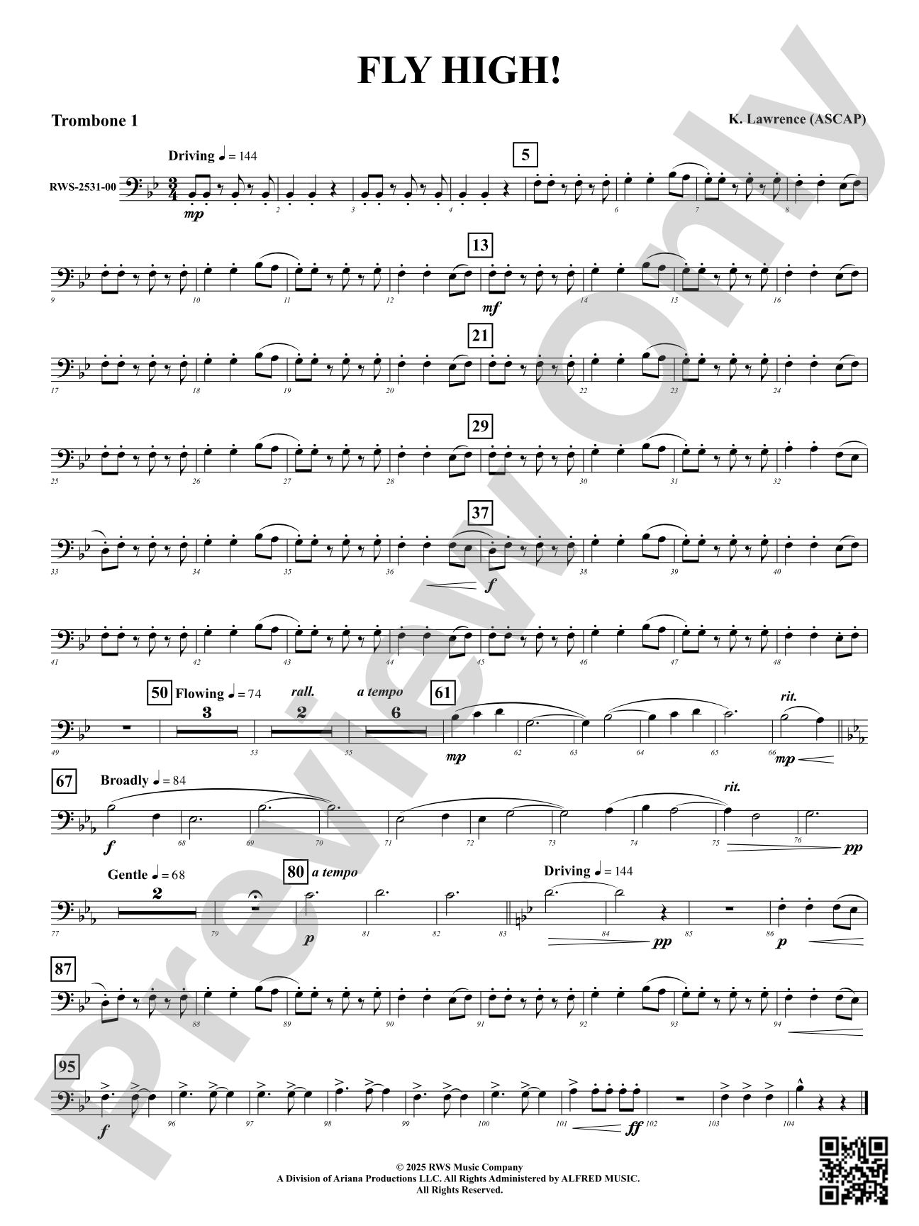 Fly High!: 1st Trombone