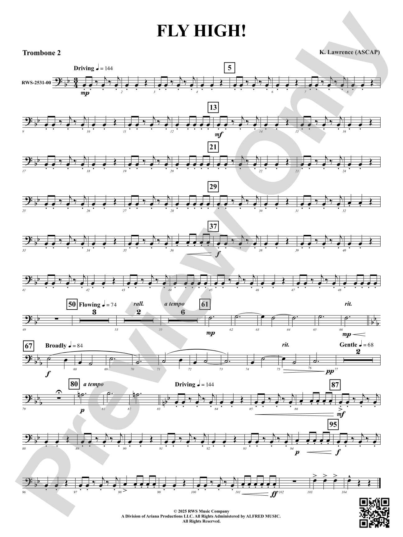 Fly High!: 2nd Trombone
