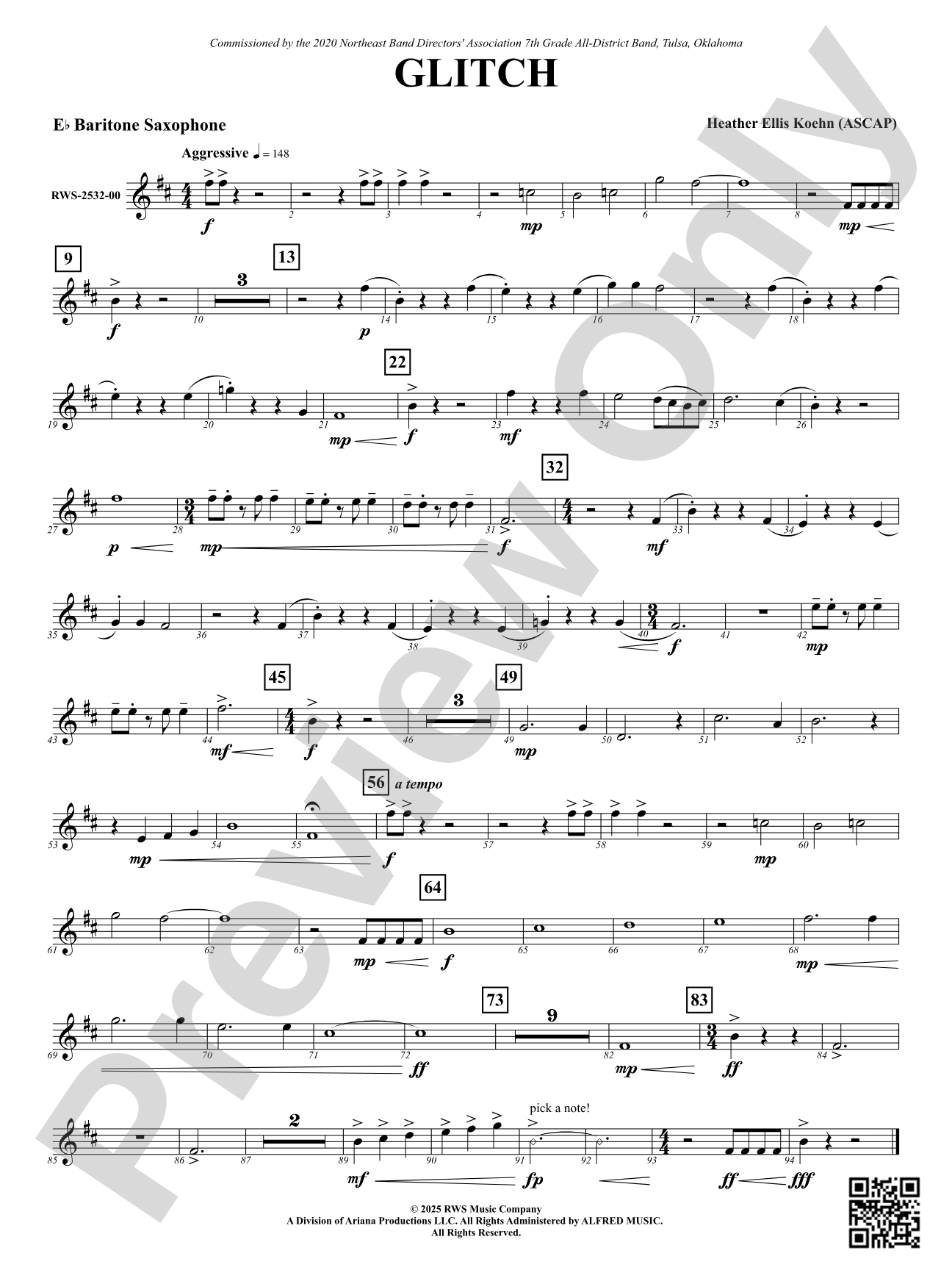 Glitch: E-flat Baritone Saxophone