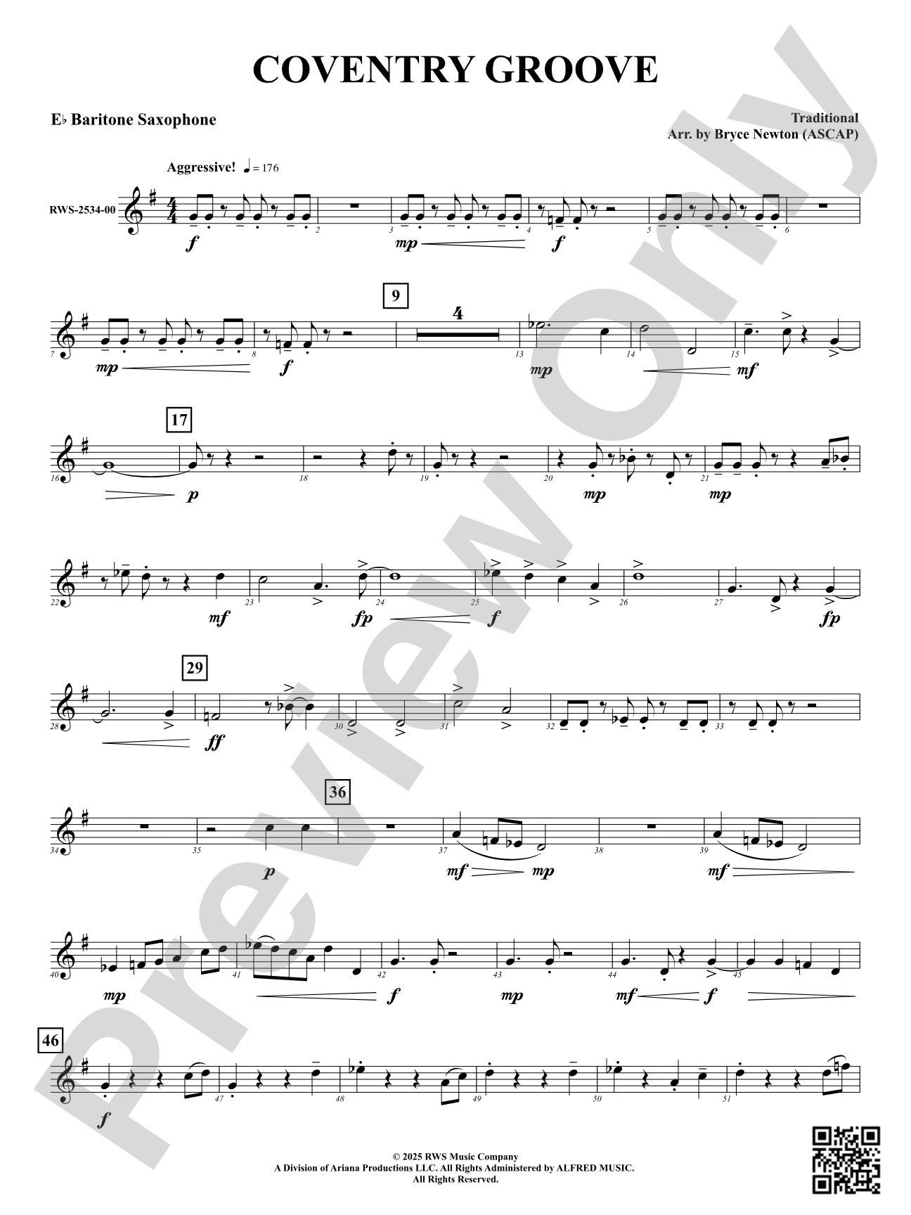 Coventry Groove: E-flat Baritone Saxophone
