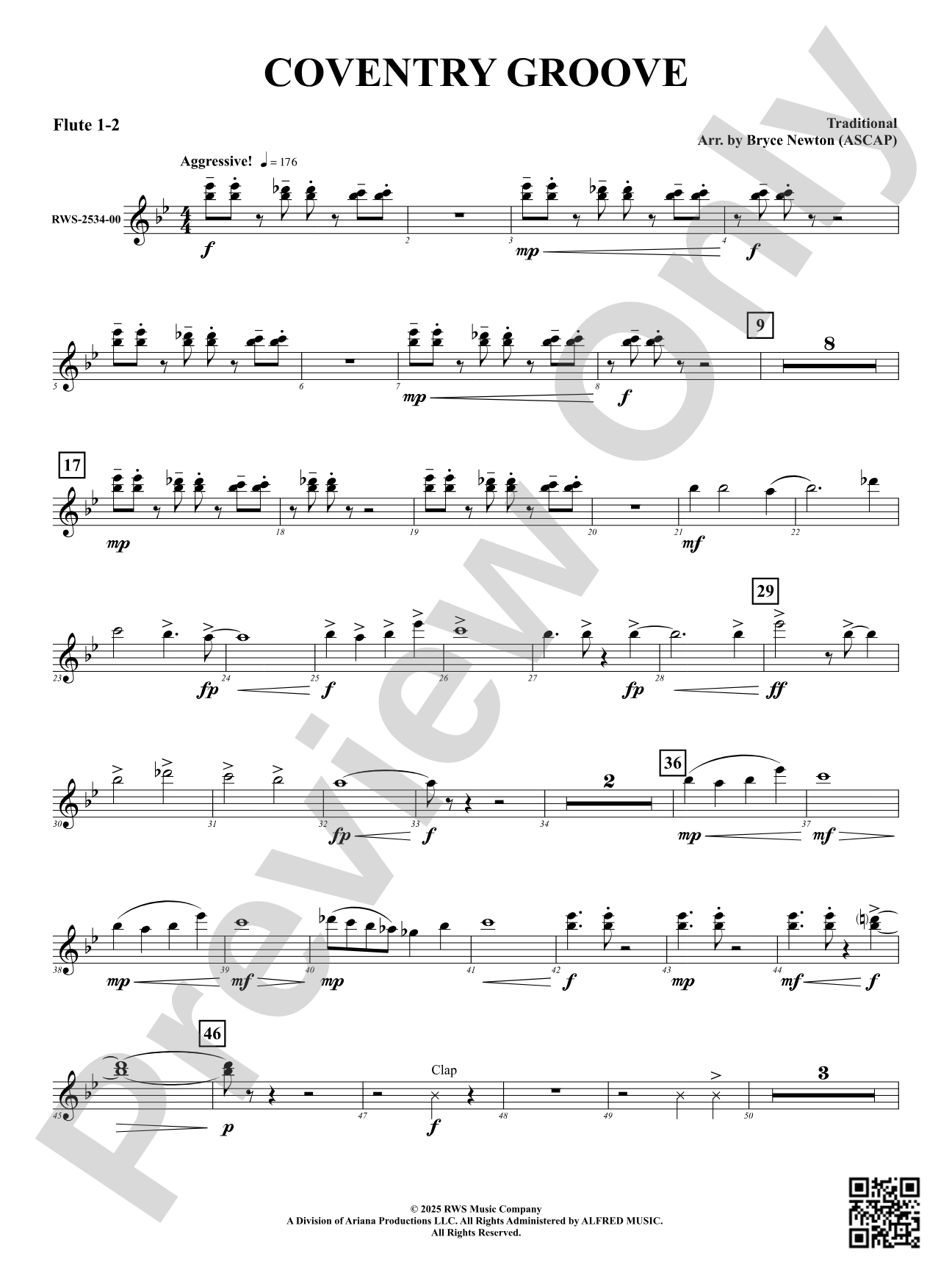 Coventry Groove: 1st & 2nd Flute