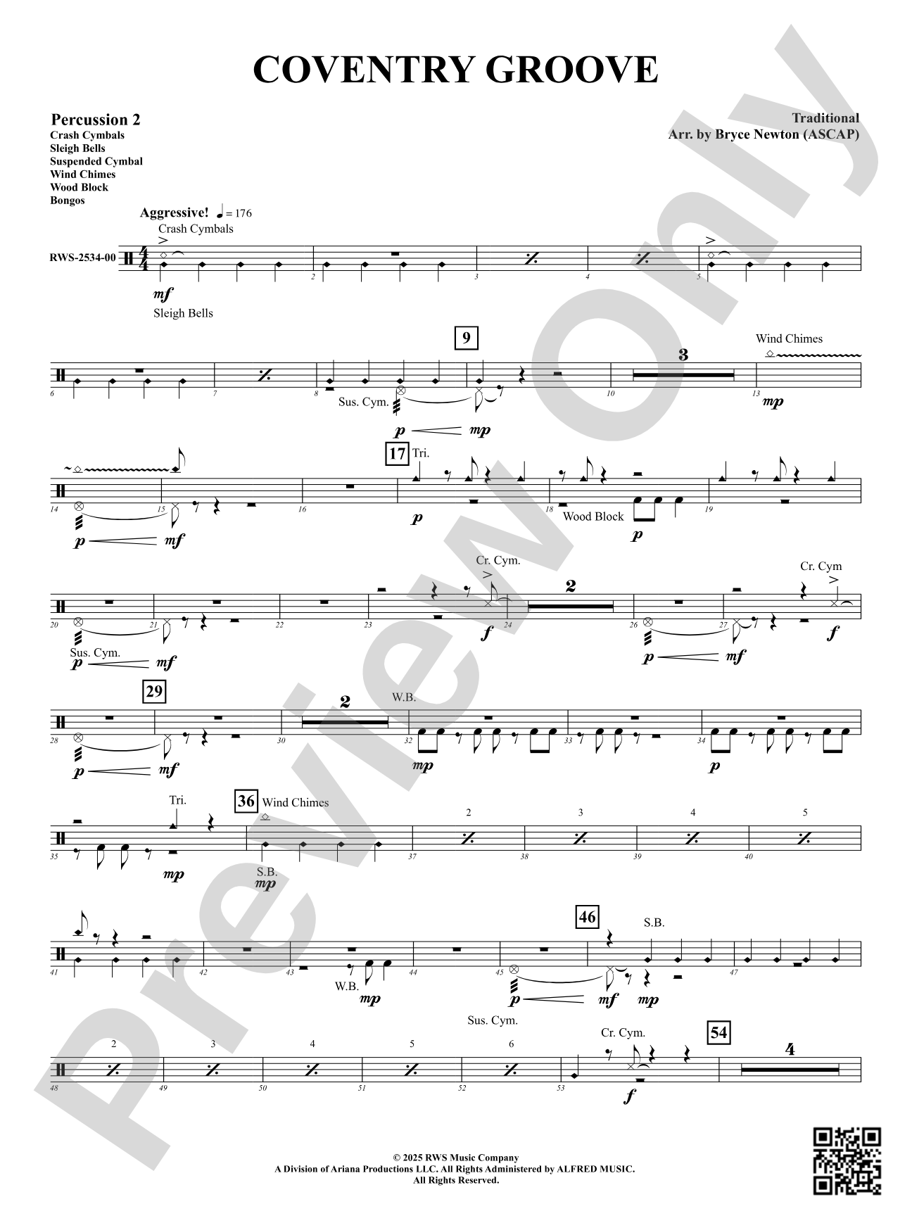 Coventry Groove: 2nd Percussion
