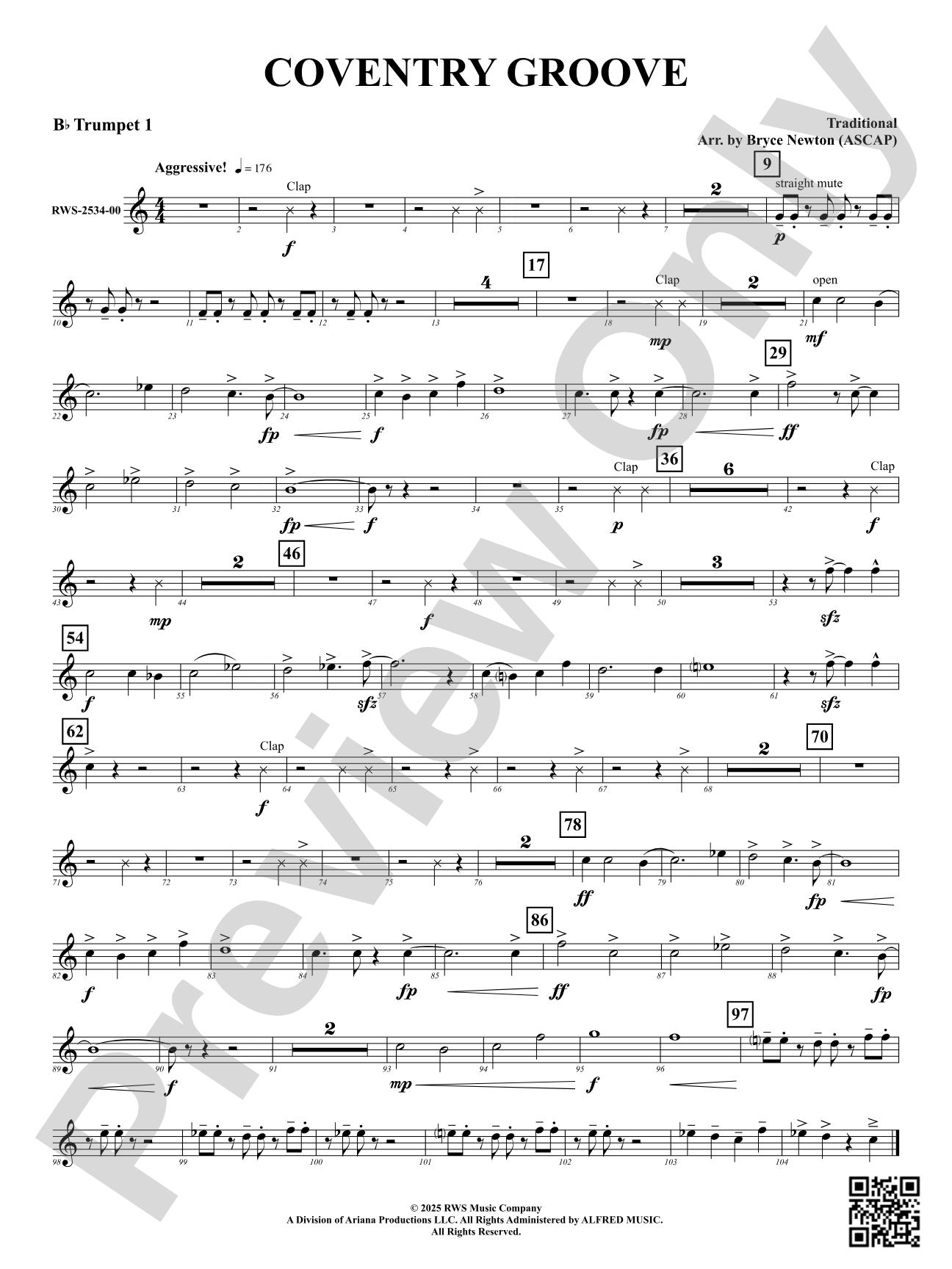 Coventry Groove: 1st B-flat Trumpet