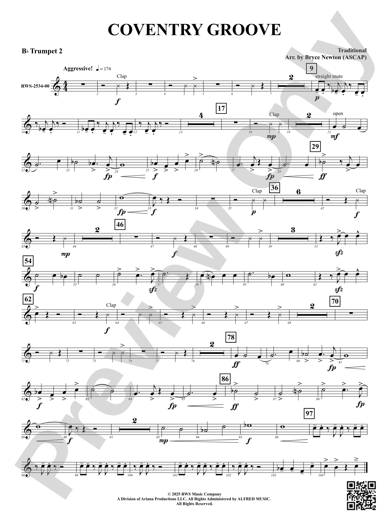 Coventry Groove: 2nd B-flat Trumpet