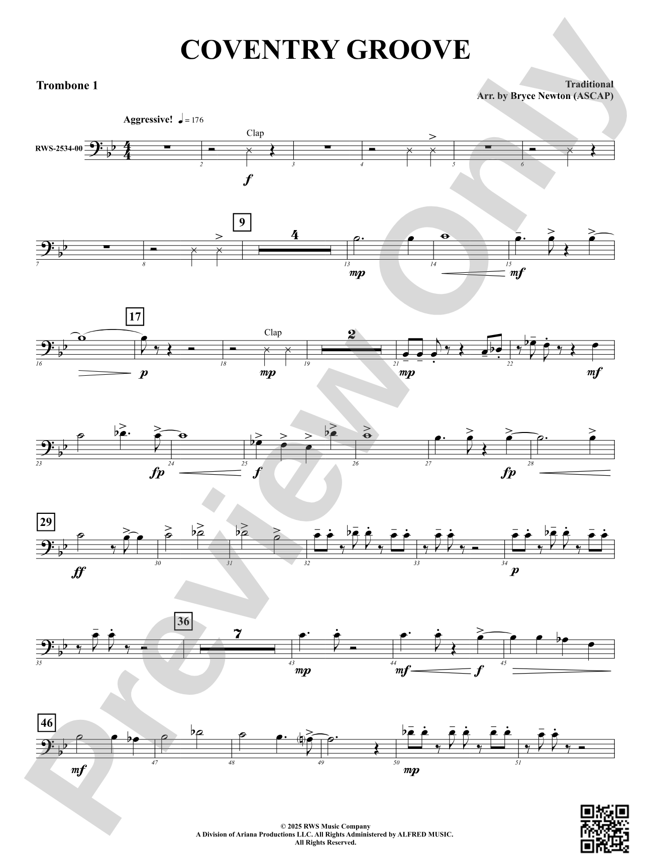 Coventry Groove: 1st Trombone