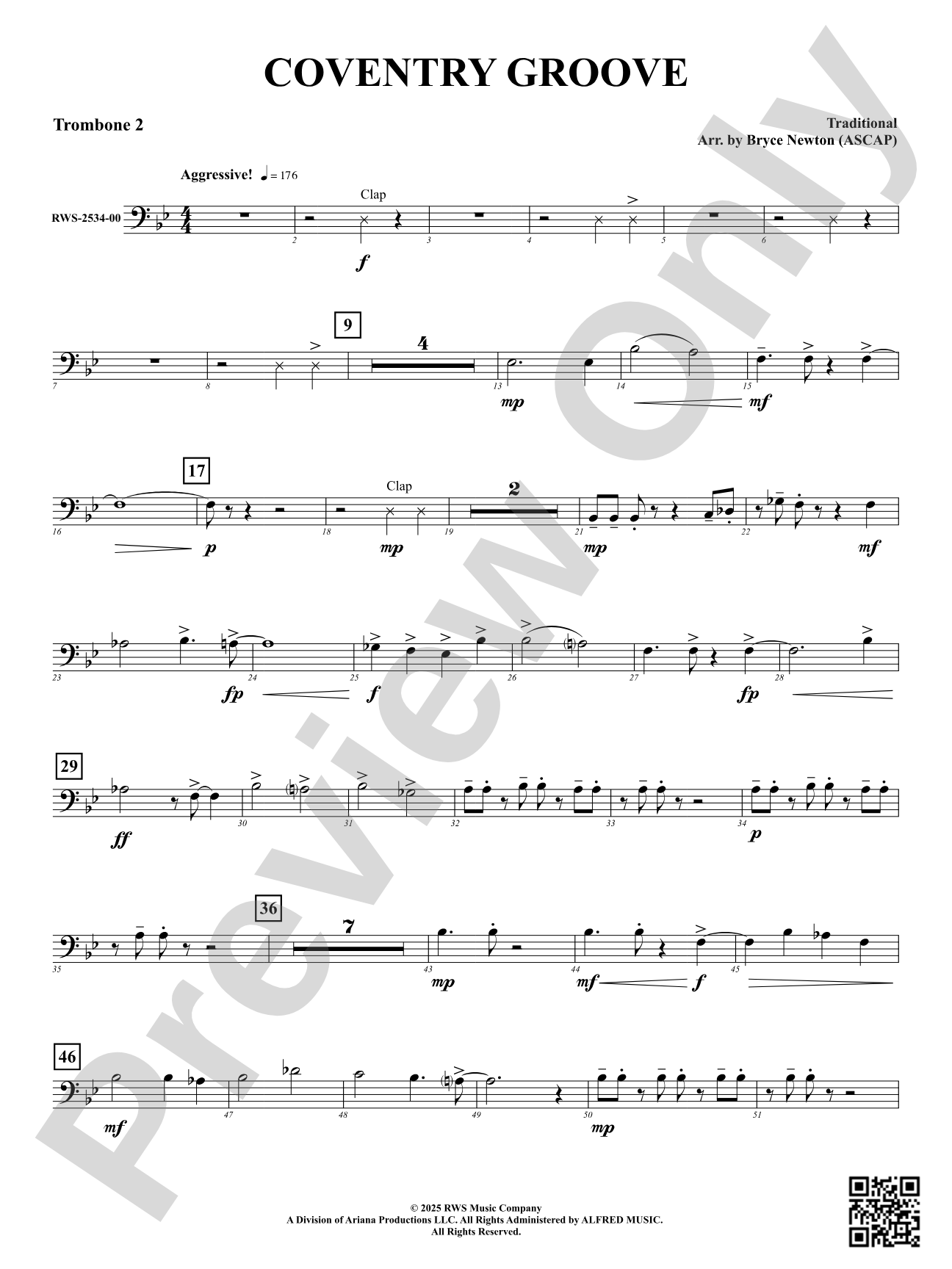 Coventry Groove: 2nd Trombone