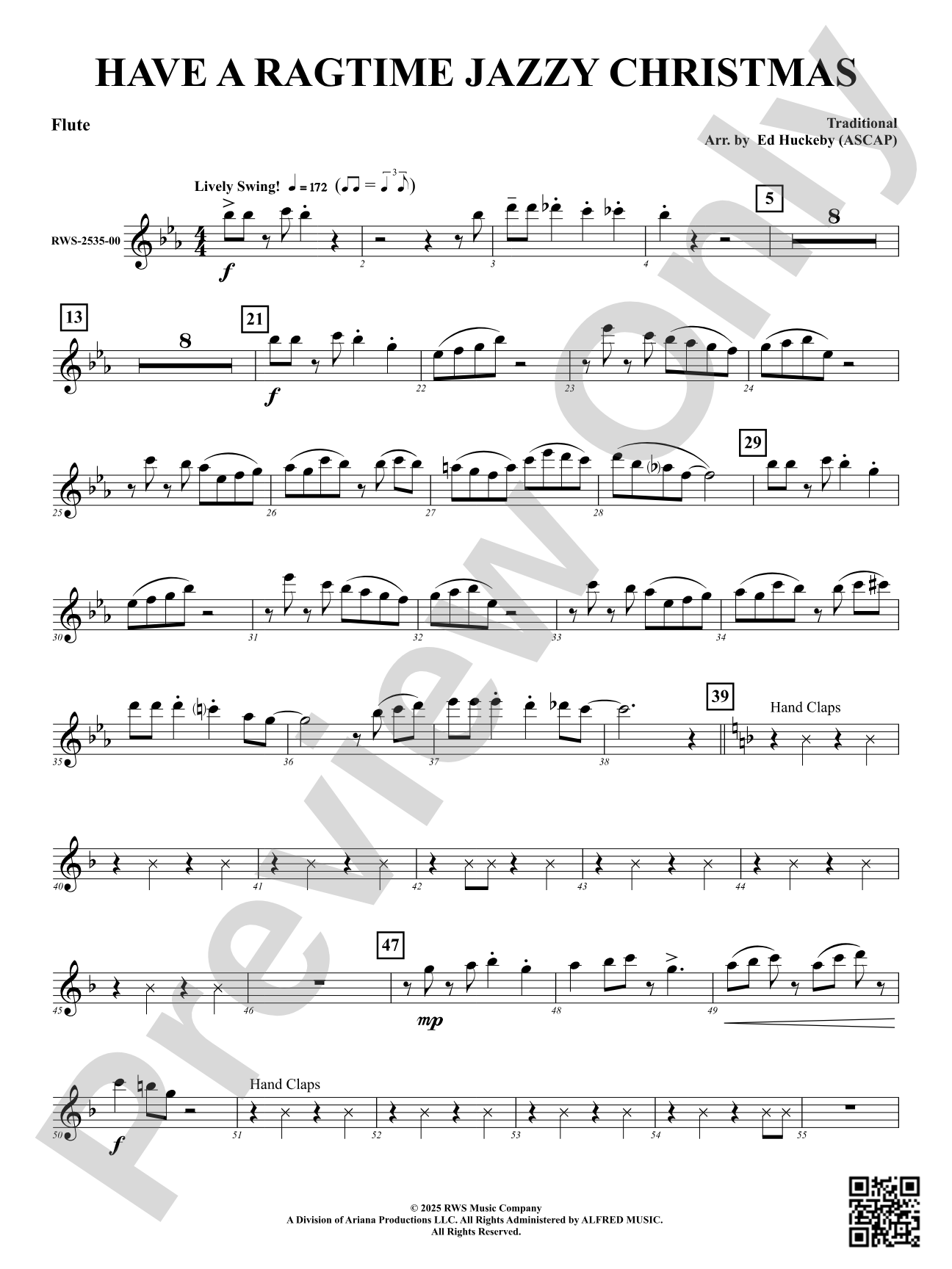 Have a Ragtime Jazzy Christmas: Flute