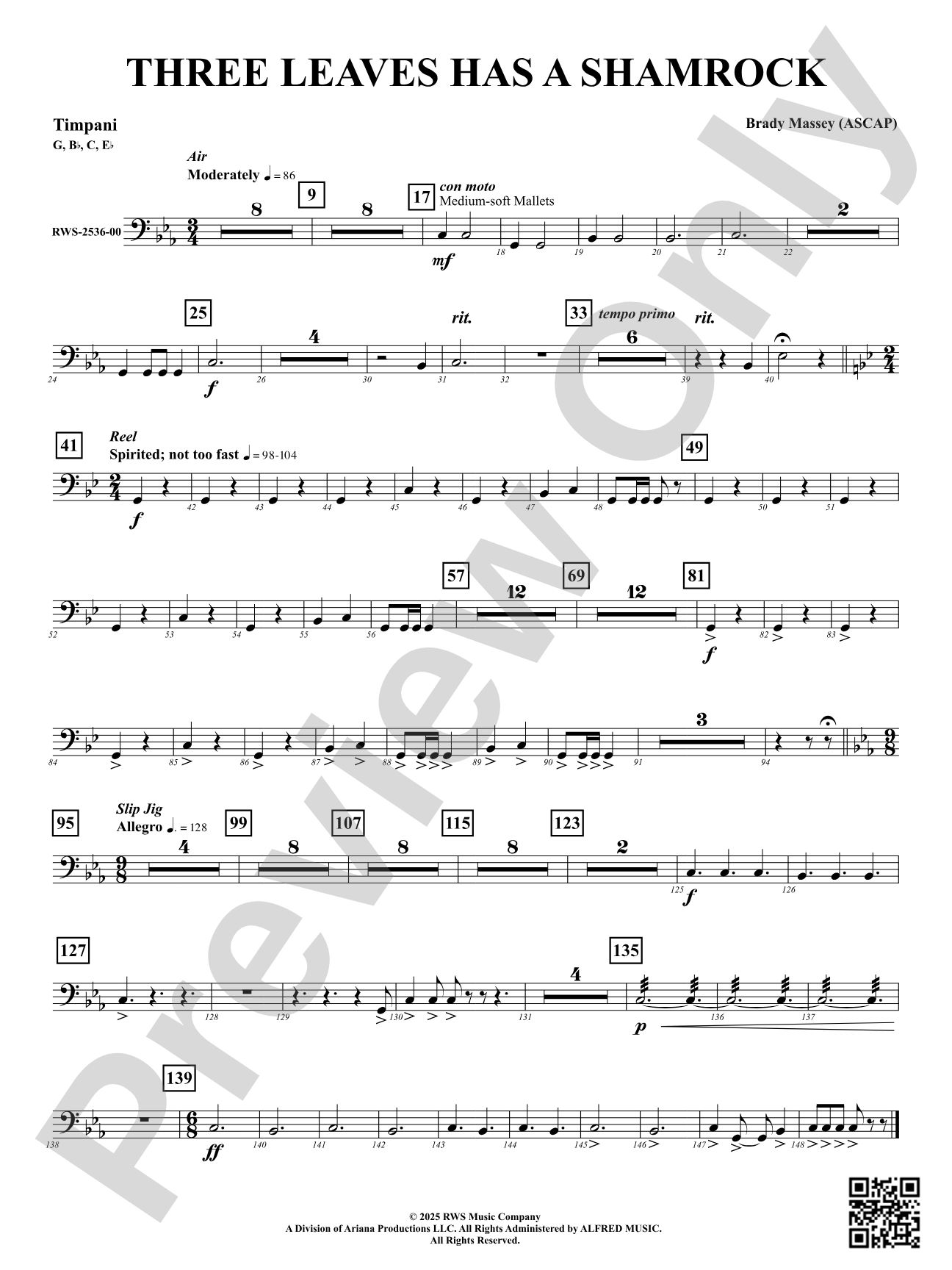 Three Leaves Has A Shamrock: Timpani