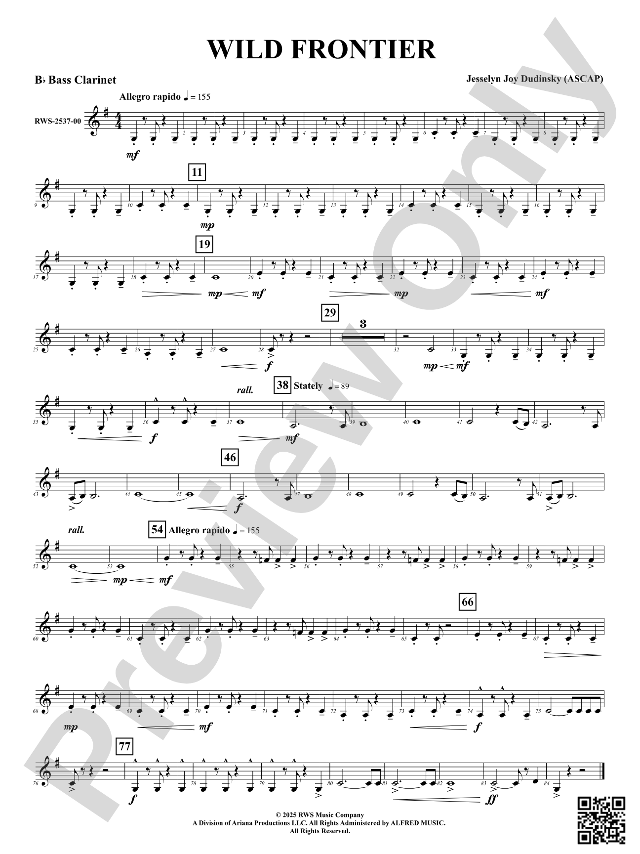 Wild Frontier: B-flat Bass Clarinet