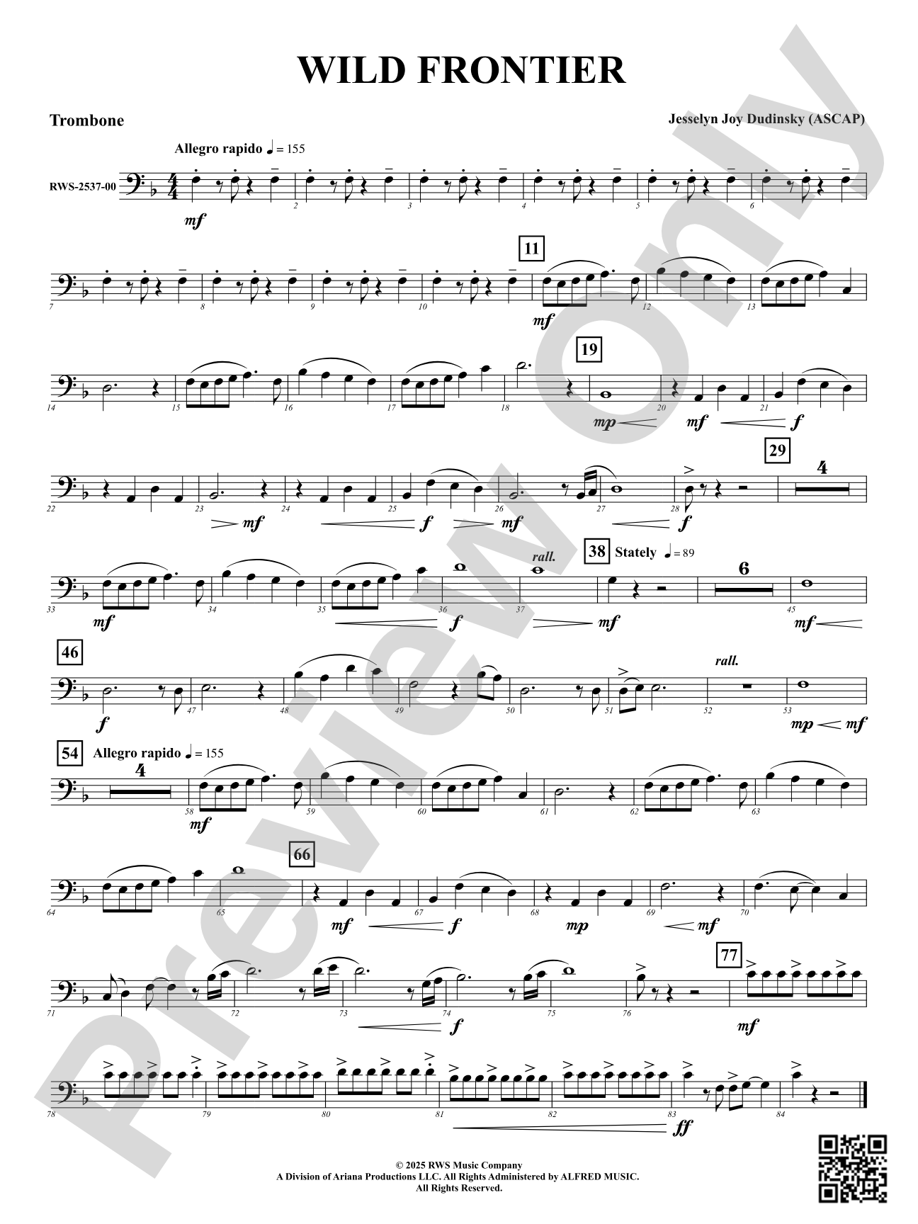 Wild Frontier: Trombone