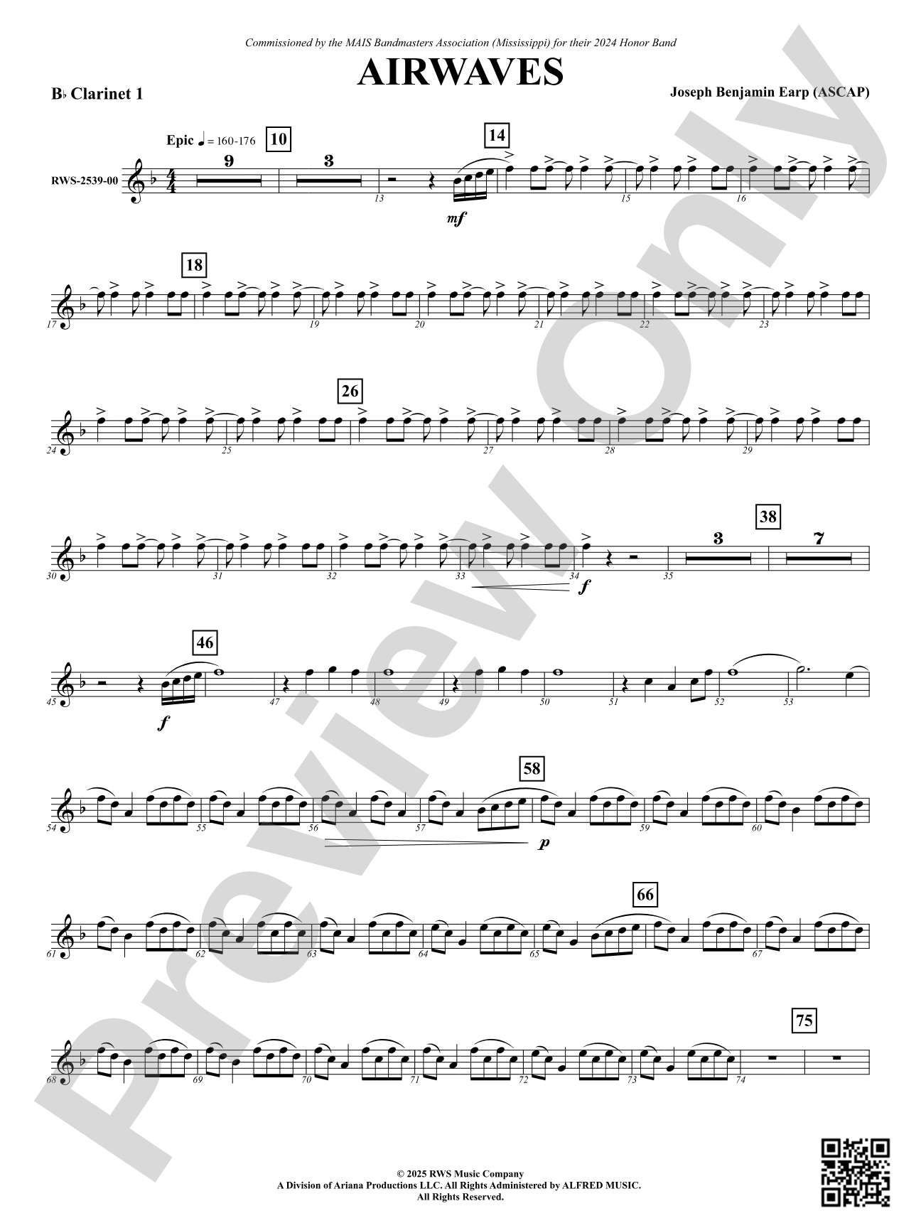 Airwaves: 1st B-flat Clarinet