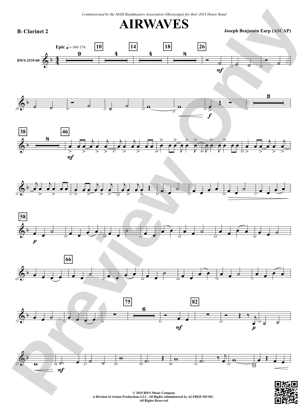 Airwaves: 2nd B-flat Clarinet