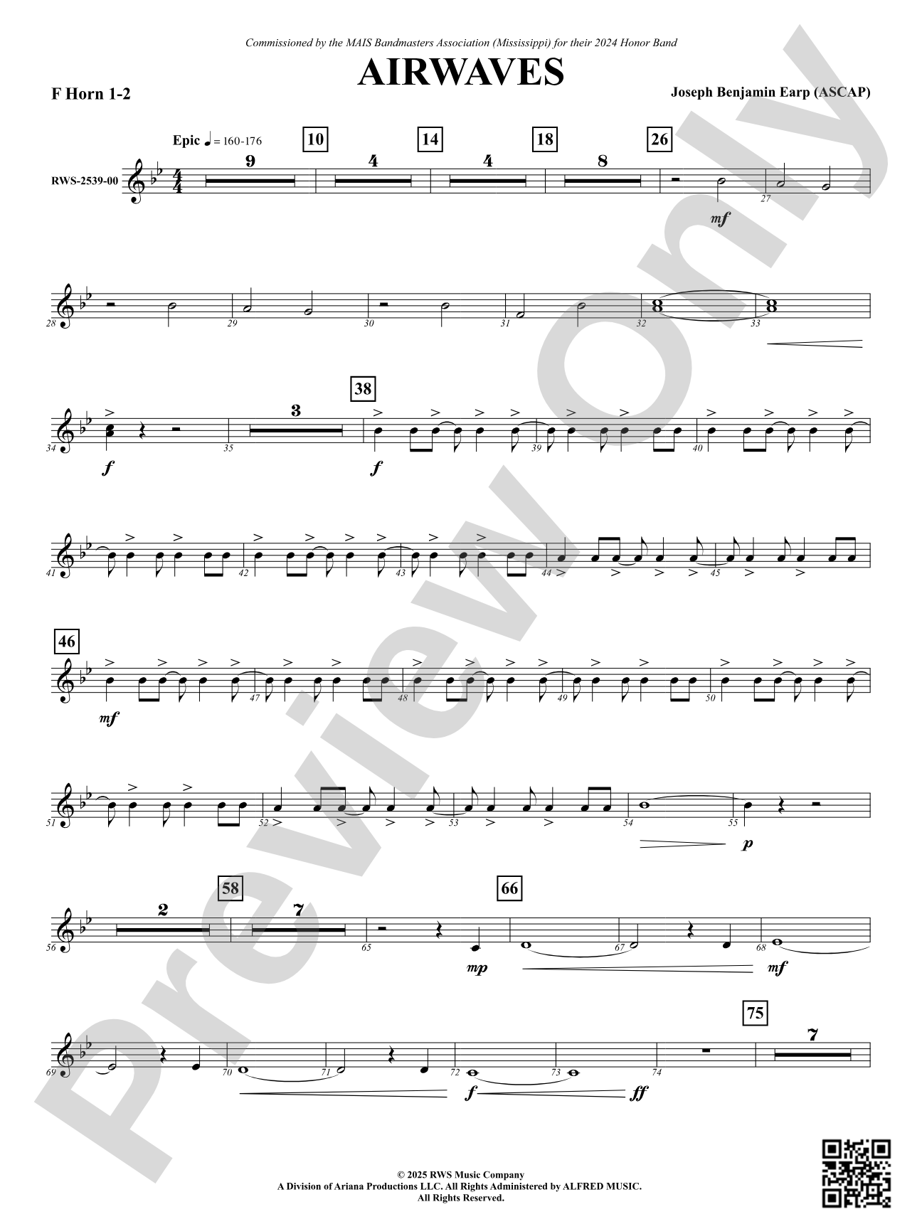Airwaves: 1st & 2nd F Horn